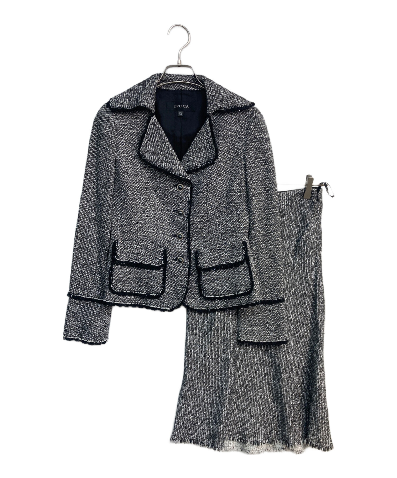 中古・古着通販】EPOCA (エポカ) ツイードスカートセットアップ