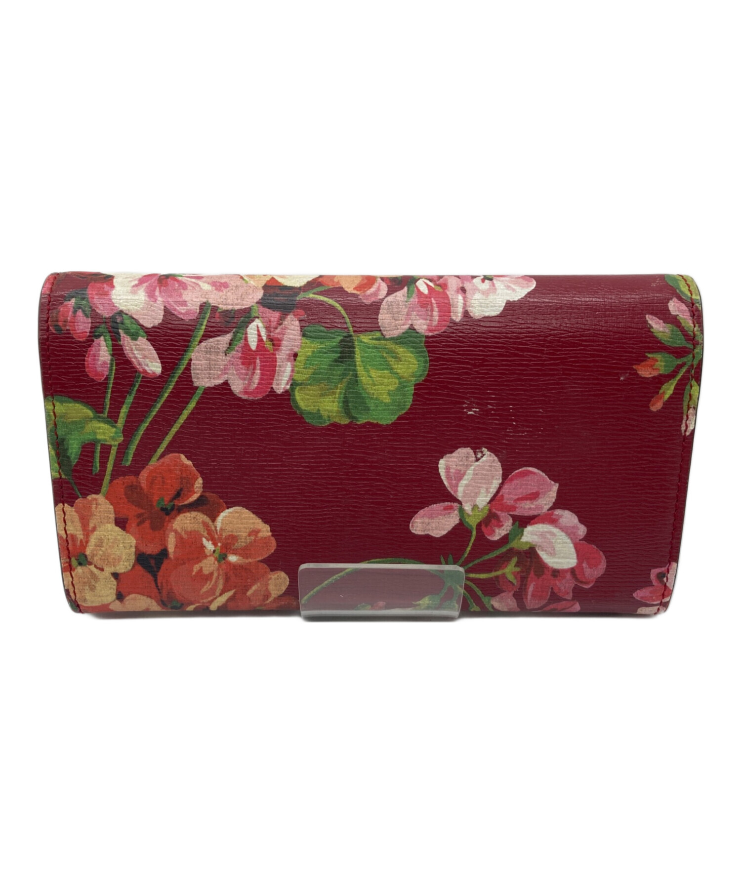 希少/美品 GUCCI 長財布 ブルームス 花柄 レッド 中古・古着通販】GUCCI (グッチ) ブルームス 長財布 410100 レッド