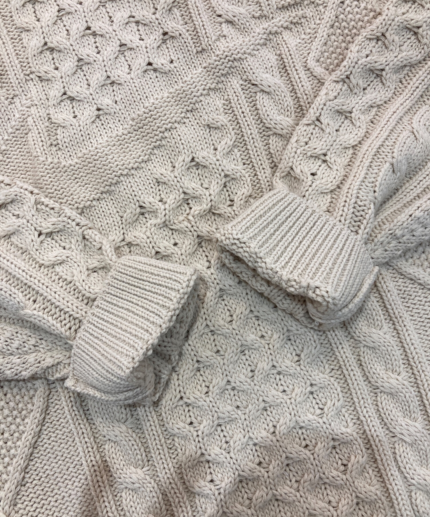 中古・古着通販】NIKE (ナイキ) CABLE KNIT SWEATER LS RATTAN DQ5177 