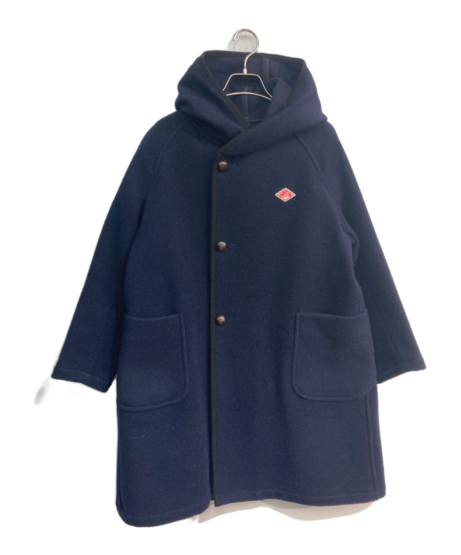 専用　美品 DANTON ネイビー ウールモッサコート 38 Danton（ダントン） ウールモッサシングルフードコート ネイビー 38
