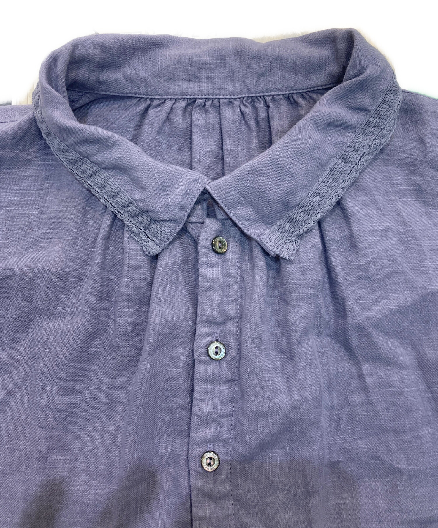 中古・古着通販】nest Robe (ネストローブ) リネン縁取りレース襟 