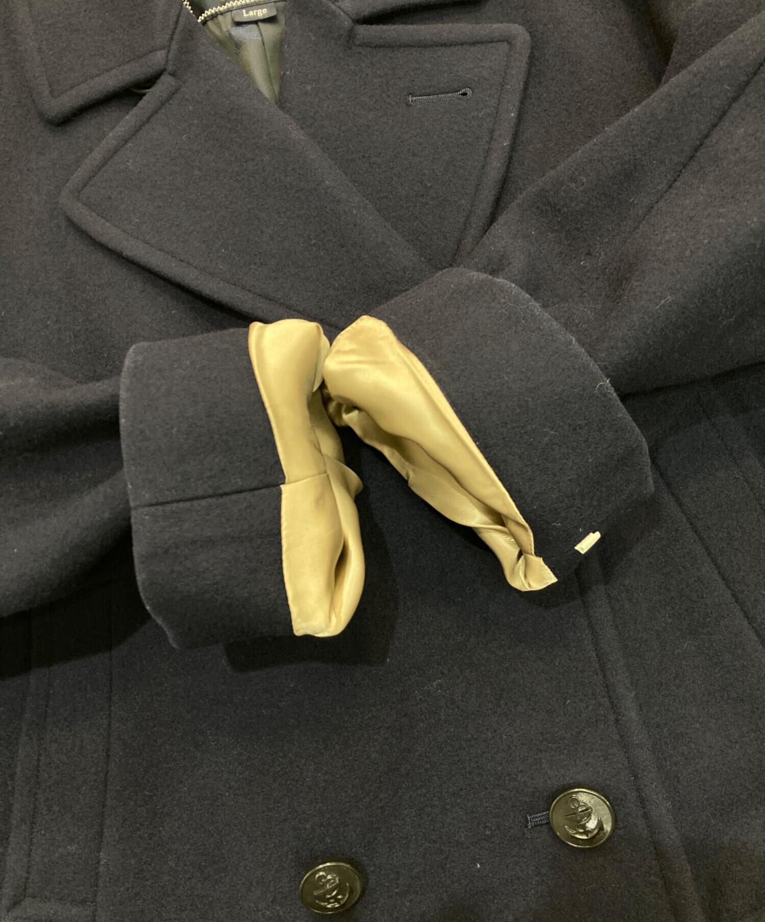 中古・古着通販】Burberry's (バーバリーズ) Pコート ネイビー サイズ