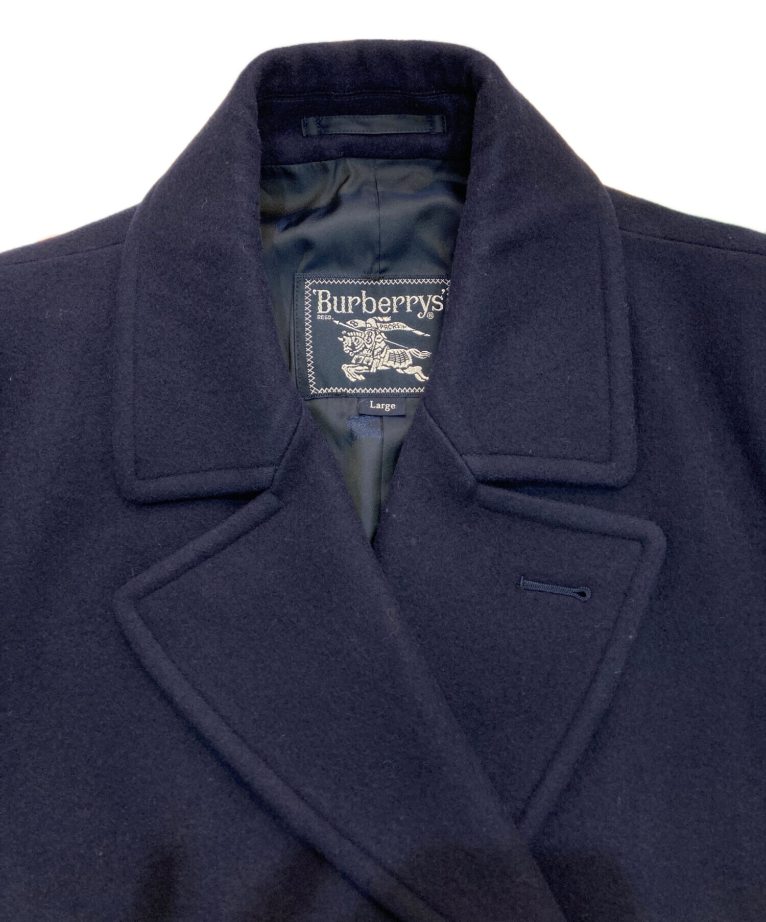 中古・古着通販】Burberry's (バーバリーズ) Pコート ネイビー サイズ