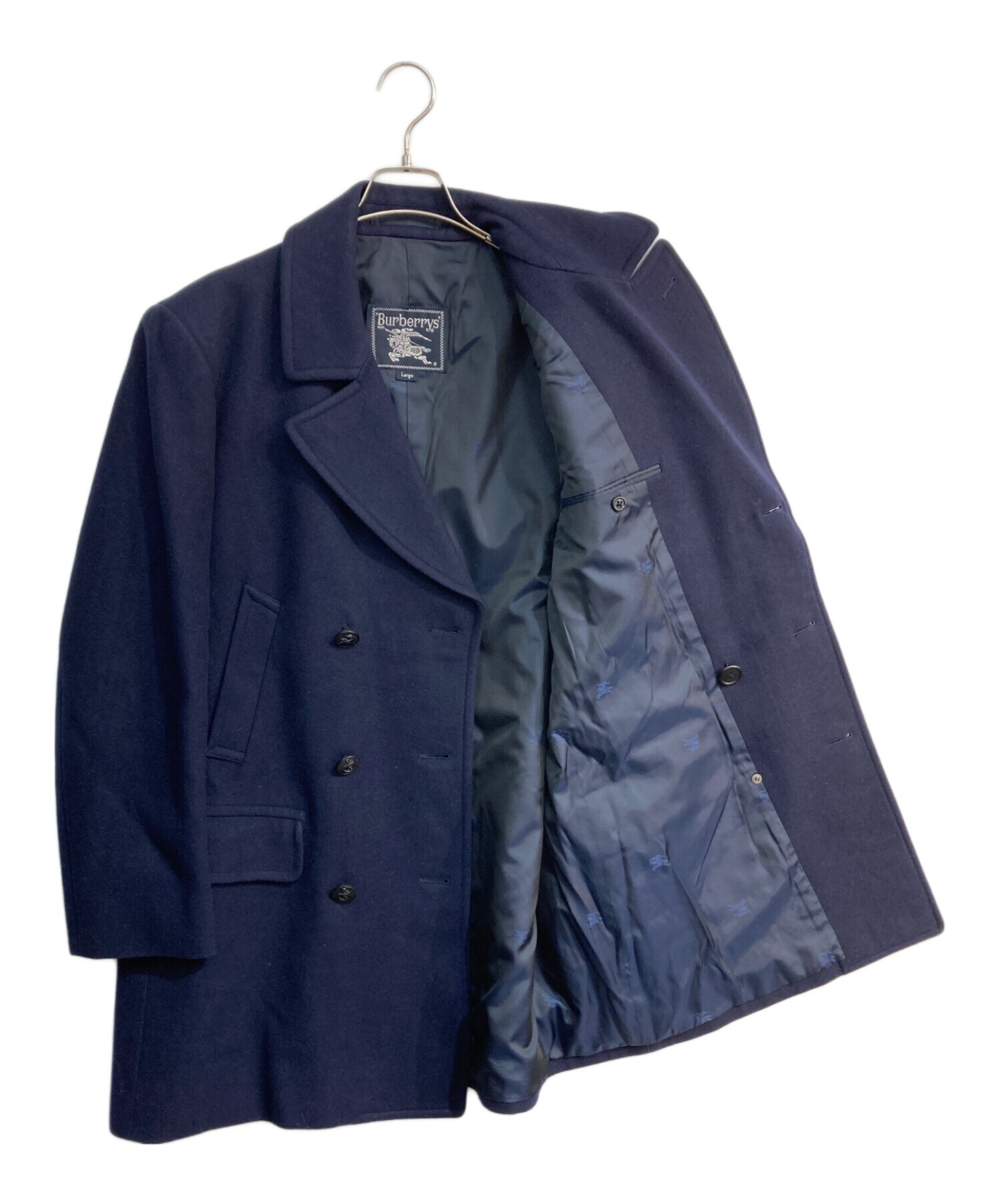 中古・古着通販】Burberry's (バーバリーズ) Pコート ネイビー サイズ
