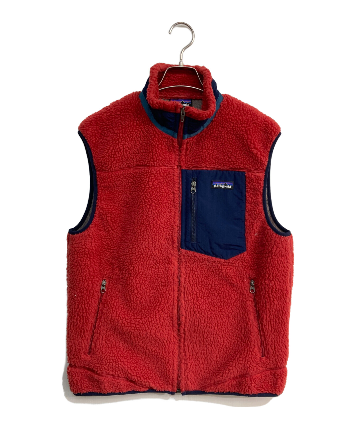 patagonia Mサイズ ベスト　赤レッド 中古・古着通販】Patagonia (パタゴニア) フリースベスト レッド