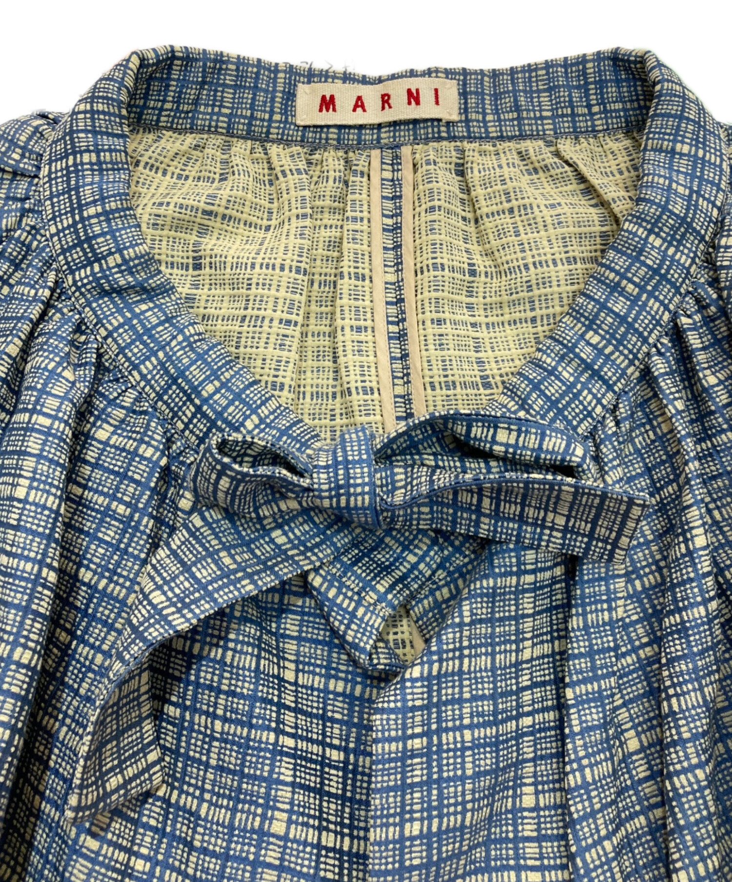 中古・古着通販】MARNI (マルニ) デザインジャケット ブルー サイズ:38