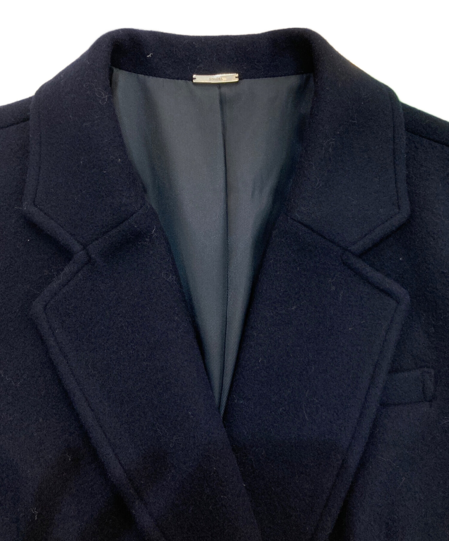 snidel ネイビーサイズ1 中古・古着通販】Snidel (スナイデル) ダブルロングコート