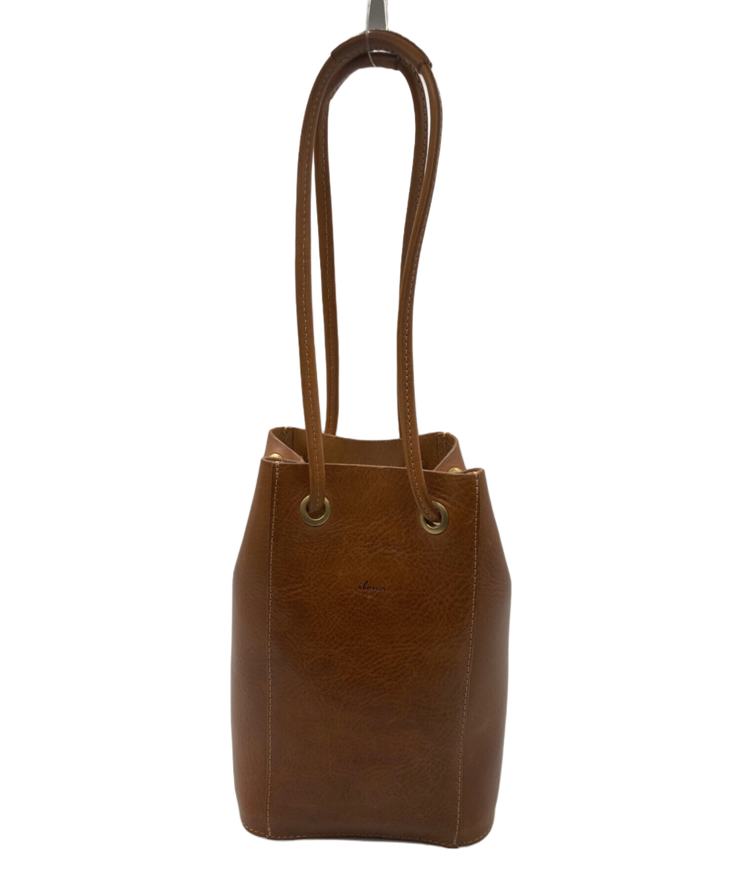 中古・古着通販】ibona (イボーナ) テトラ巾着バッグ ブラウン