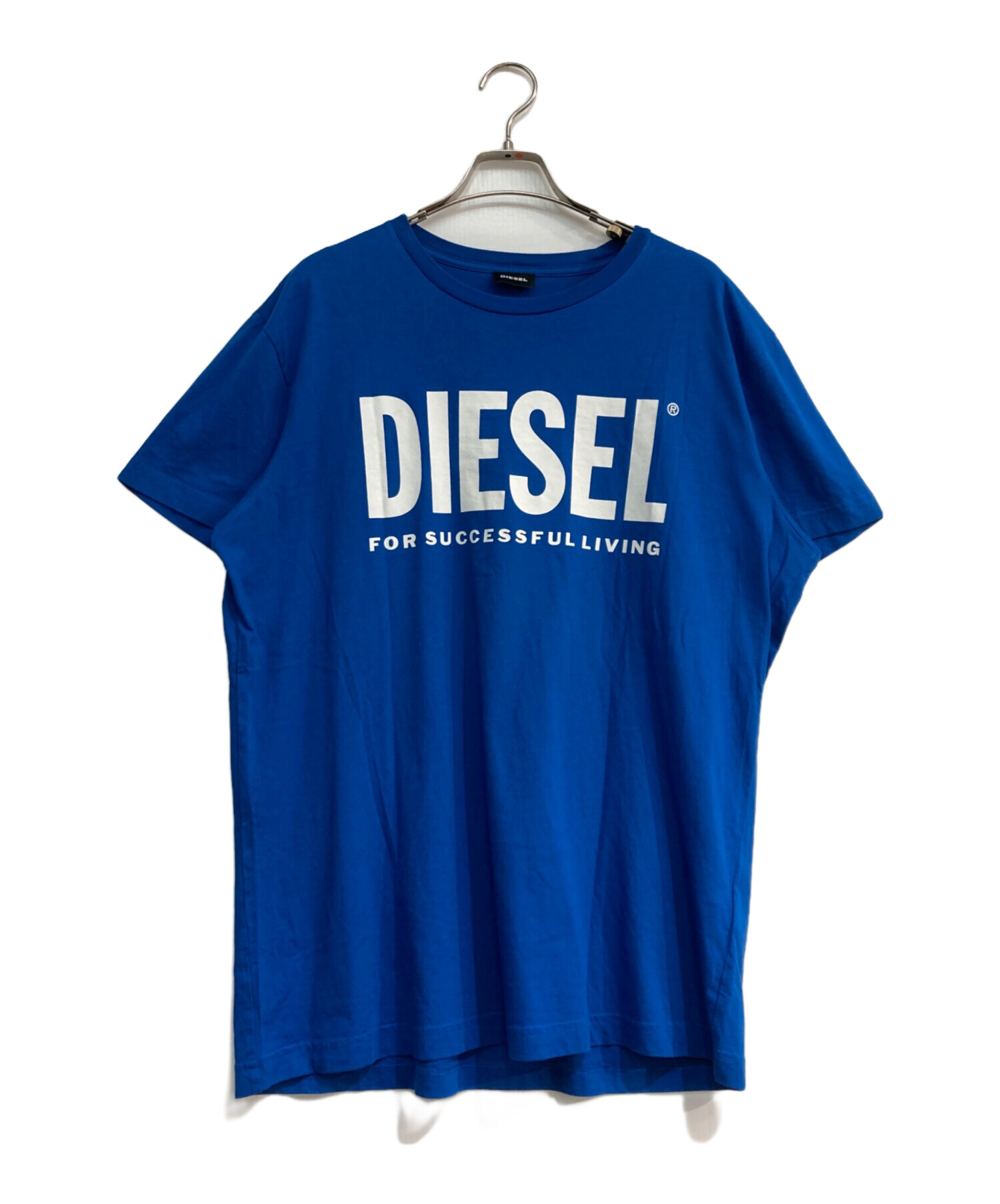 中古・古着通販】DIESEL (ディーゼル) ロゴプリントTシャツ ブルー 