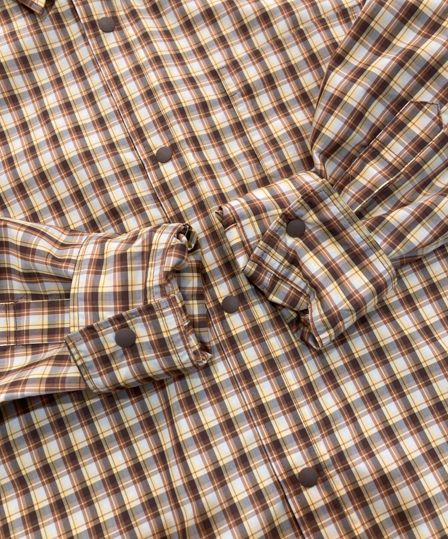 中古・古着通販】DAIWA (ダイワ) チェックシャツ DE-5124WGR ブラウン