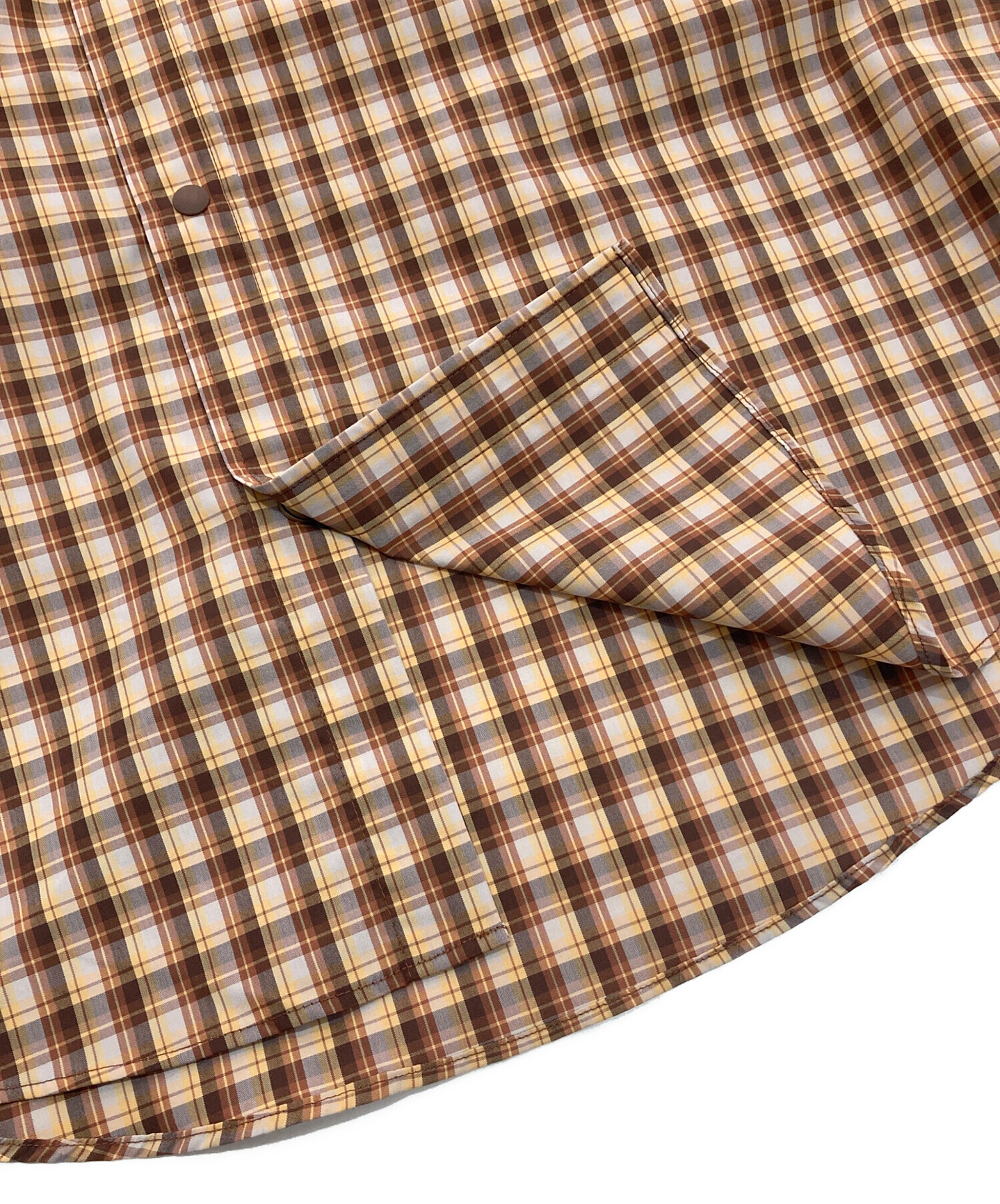 中古・古着通販】DAIWA (ダイワ) チェックシャツ DE-5124WGR ブラウン