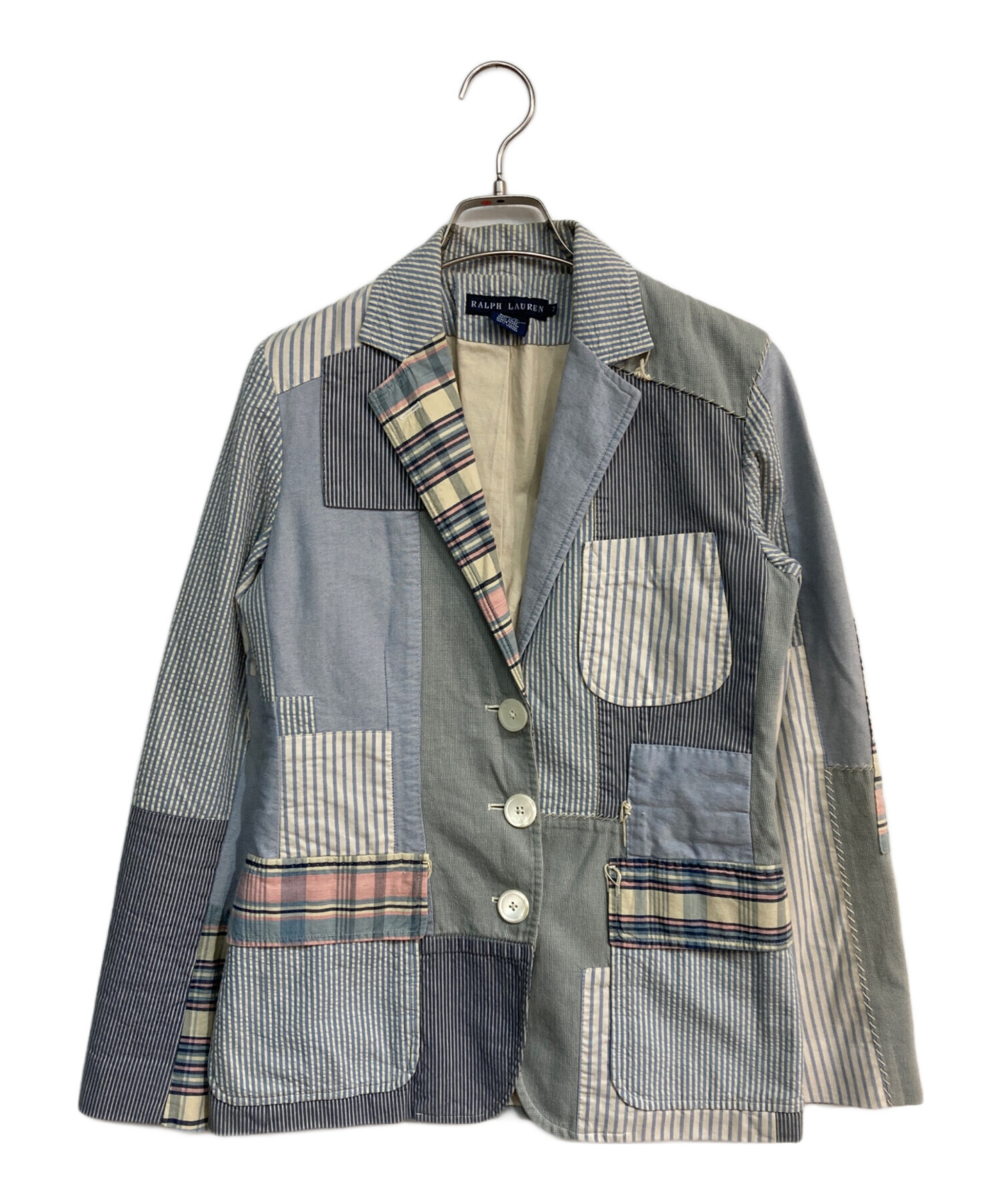 POLO RALPHLAUREN パッチワーク テーラード ジャケット Sサイズ POLO POLO RALPHLAUREN パッチワーク テーラード ジャケット Sサイズ POLO