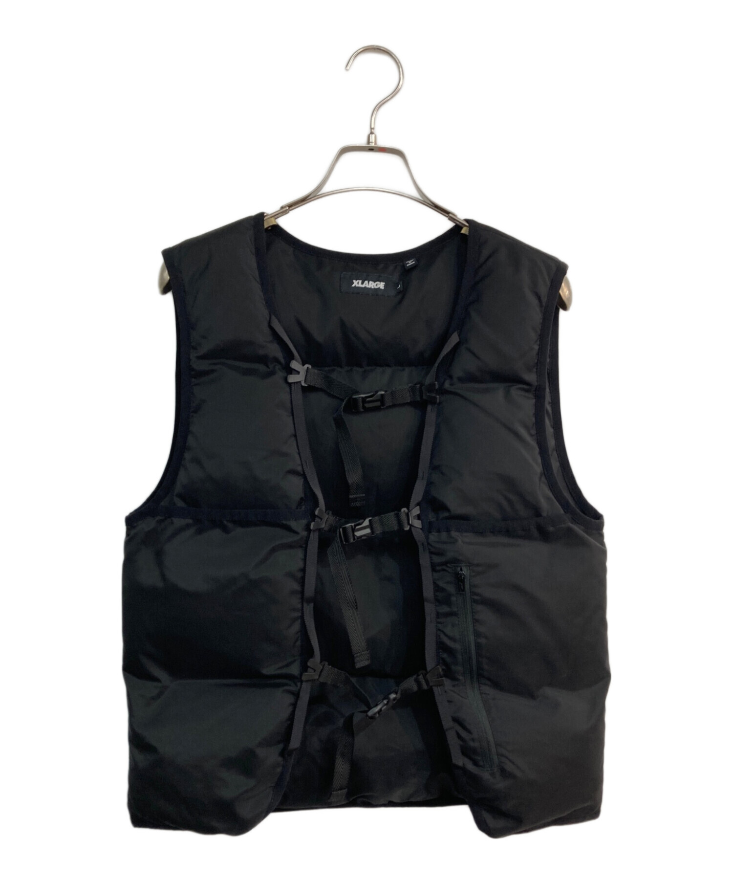 中古・古着通販】X-LARGE (エクストララージ) 中綿ベスト ブラック 