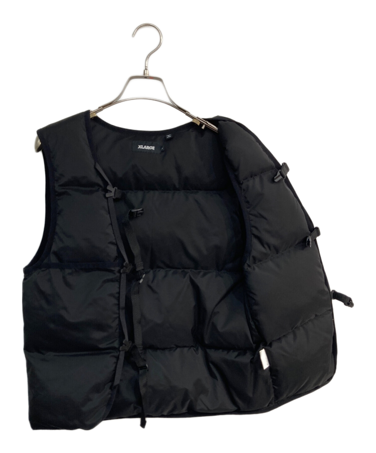 中古・古着通販】X-LARGE (エクストララージ) 中綿ベスト ブラック 