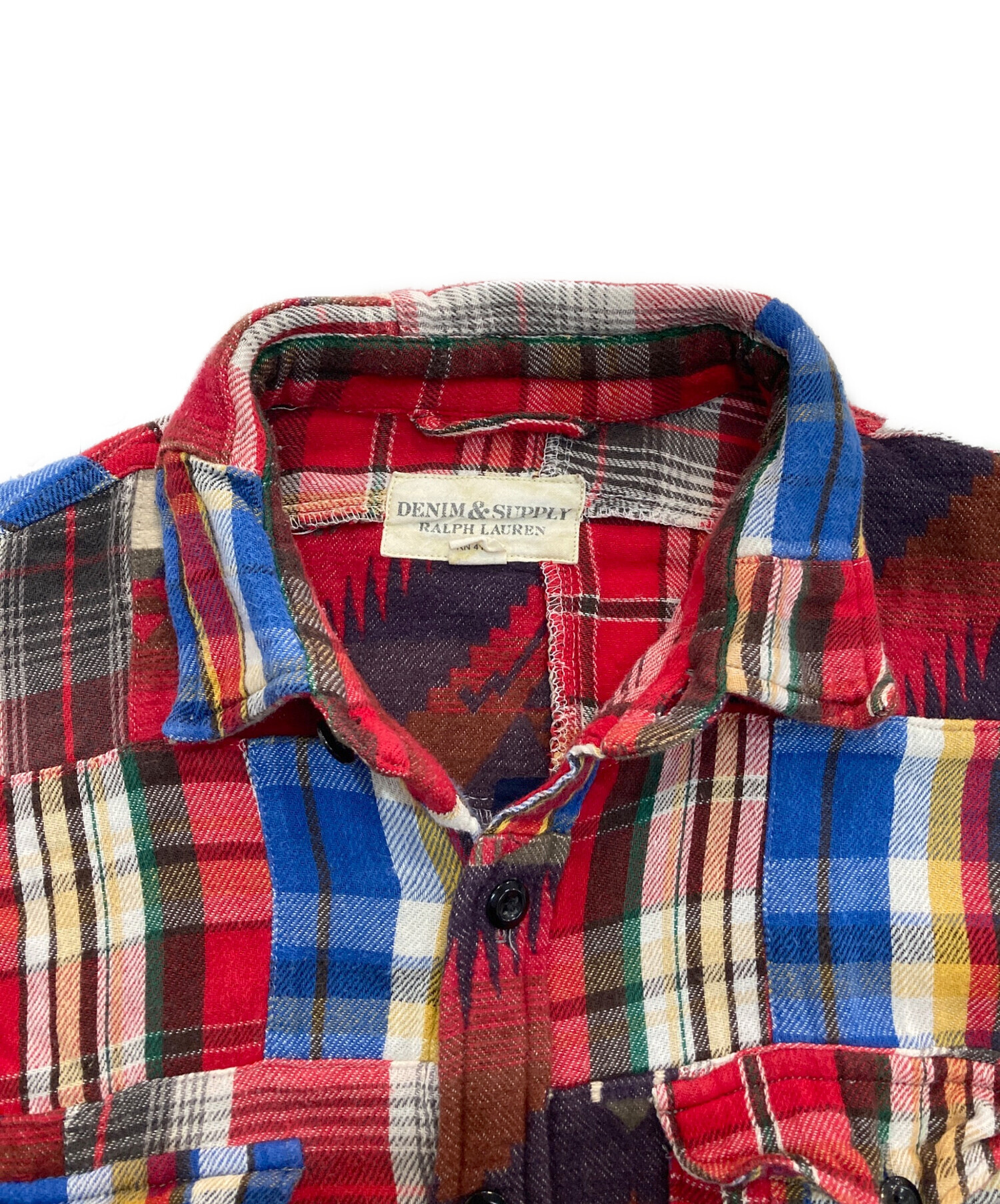 Denim & Supply Ralph Lauren / コットンシャツ/レッド×グレー/XXL/コットン/RED/チェック 中古・古着通販】DENIM & SUPPLY RALPH LAUREN (デニム＆サプライ