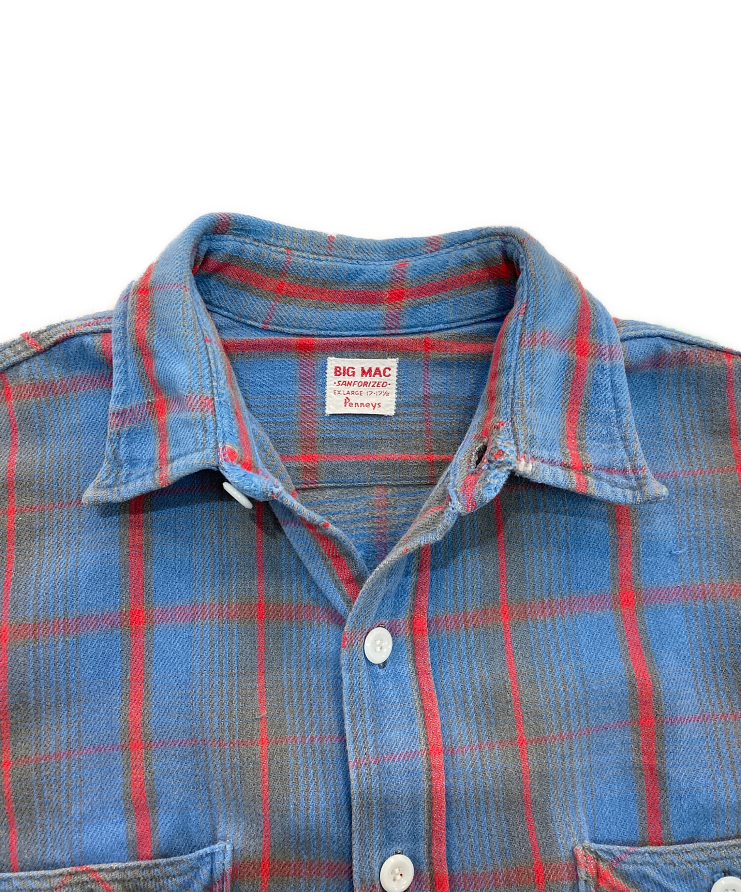BIG MAC ネルシャツ ヴィンテージ 60s BIG MAC ヴィンテージ ネルシャツ Penneys グランジ系