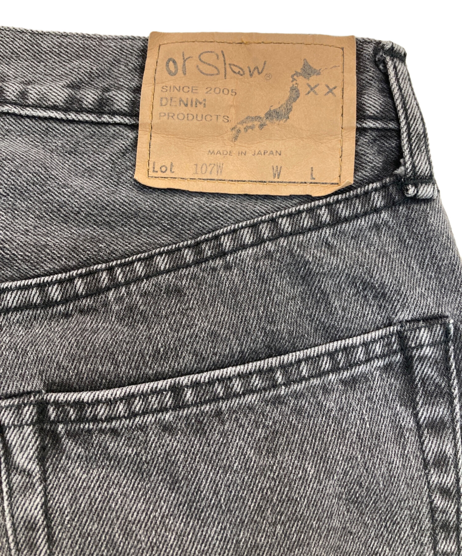中古・古着通販】orSlow (オアスロウ) 107W デニムパンツ ブラック 