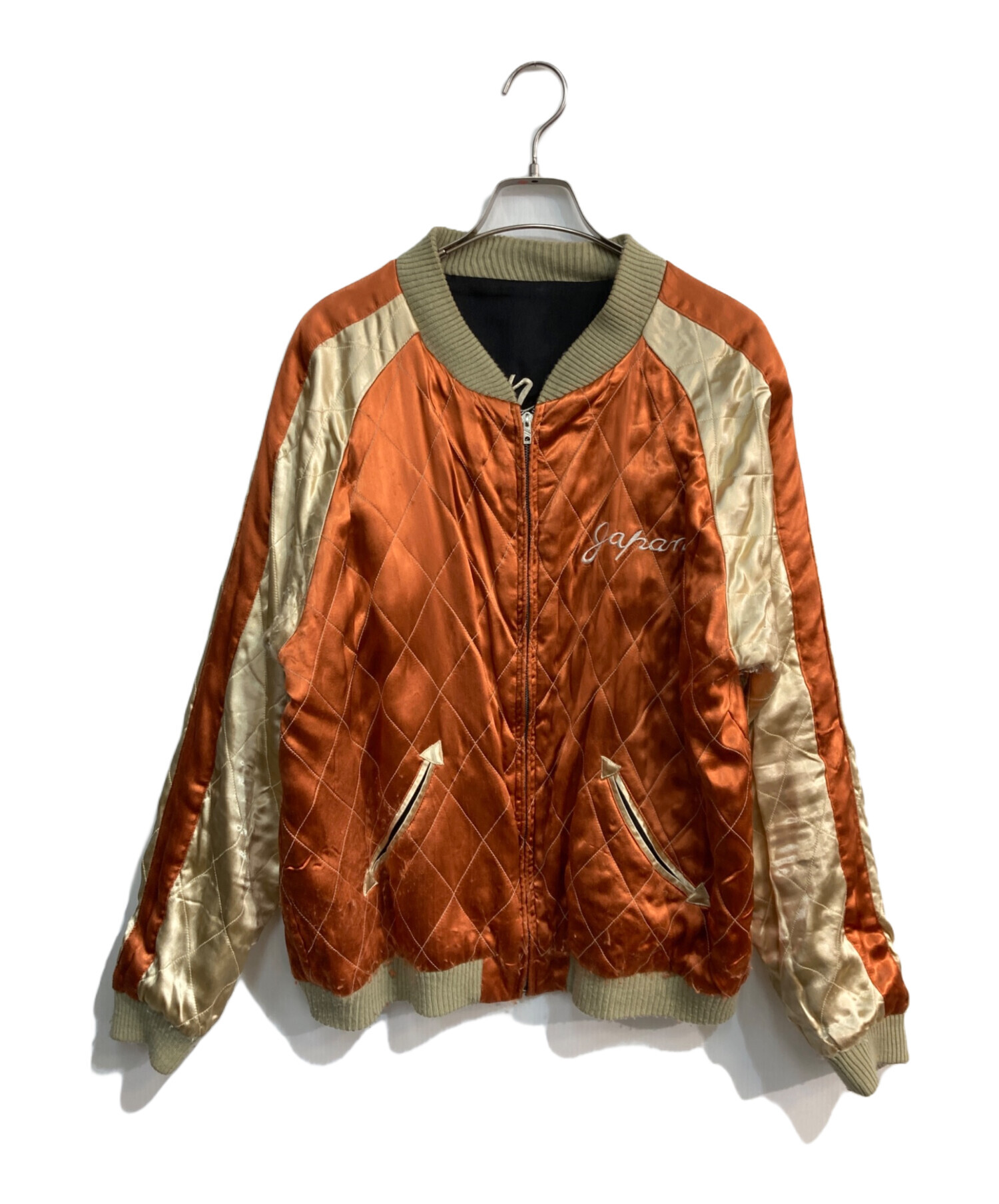 CROPPED HEADSクロップドヘッズ リバーシブルスカジャン 竹白虎柄 S 中古・古着通販】CROPPED HEADS (クロップドヘッズ) ガシャ