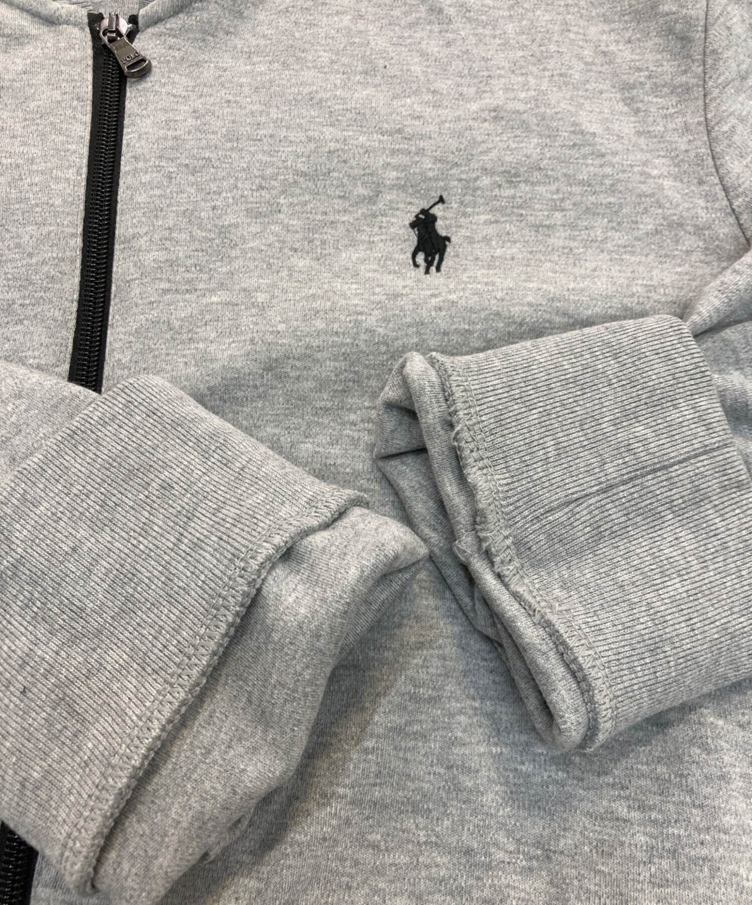 ポロ ラルフローレン 刺繍 ブルゾンジャケット グレー XL 古着 Polo by Ralph Lauren XL ジャケット 古着 刺繍 ポロ