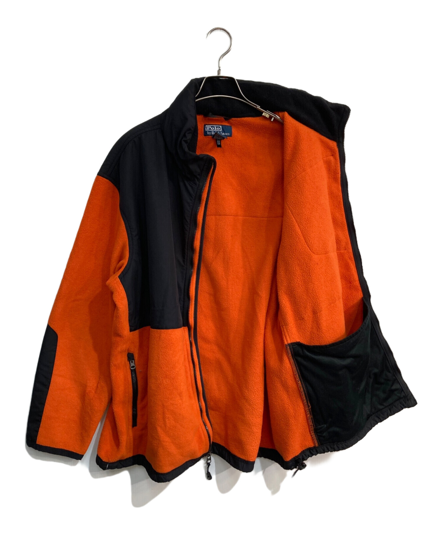 POLOSPORTS ナイロンジャケット ダブルジップ テック オレンジ 古着 中古・古着通販】POLO RALPH LAUREN (ポロ・ラルフローレン) ポーラ