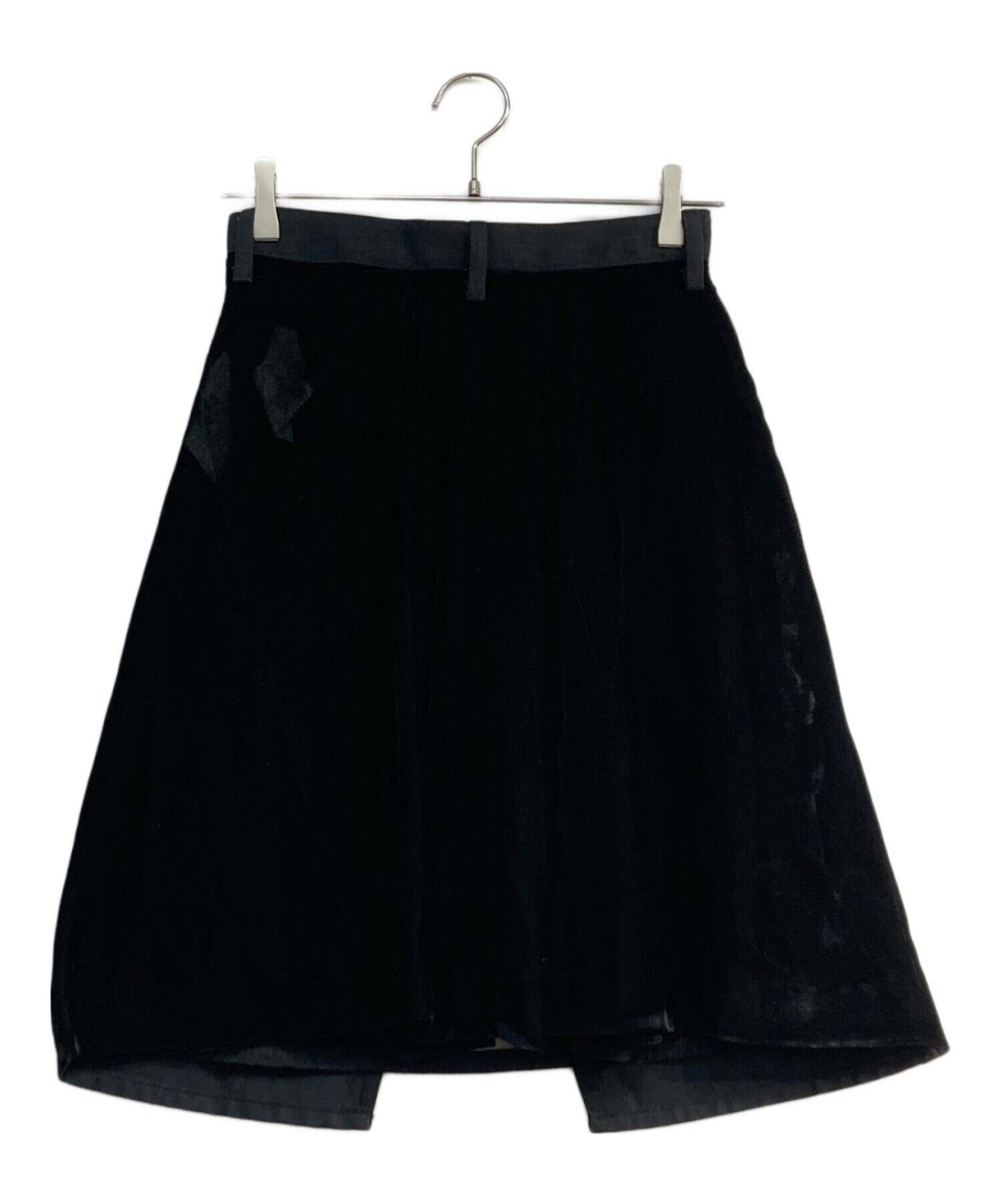 中古・古着通販】sacai (サカイ) 切替スカート ブラック サイズ:1