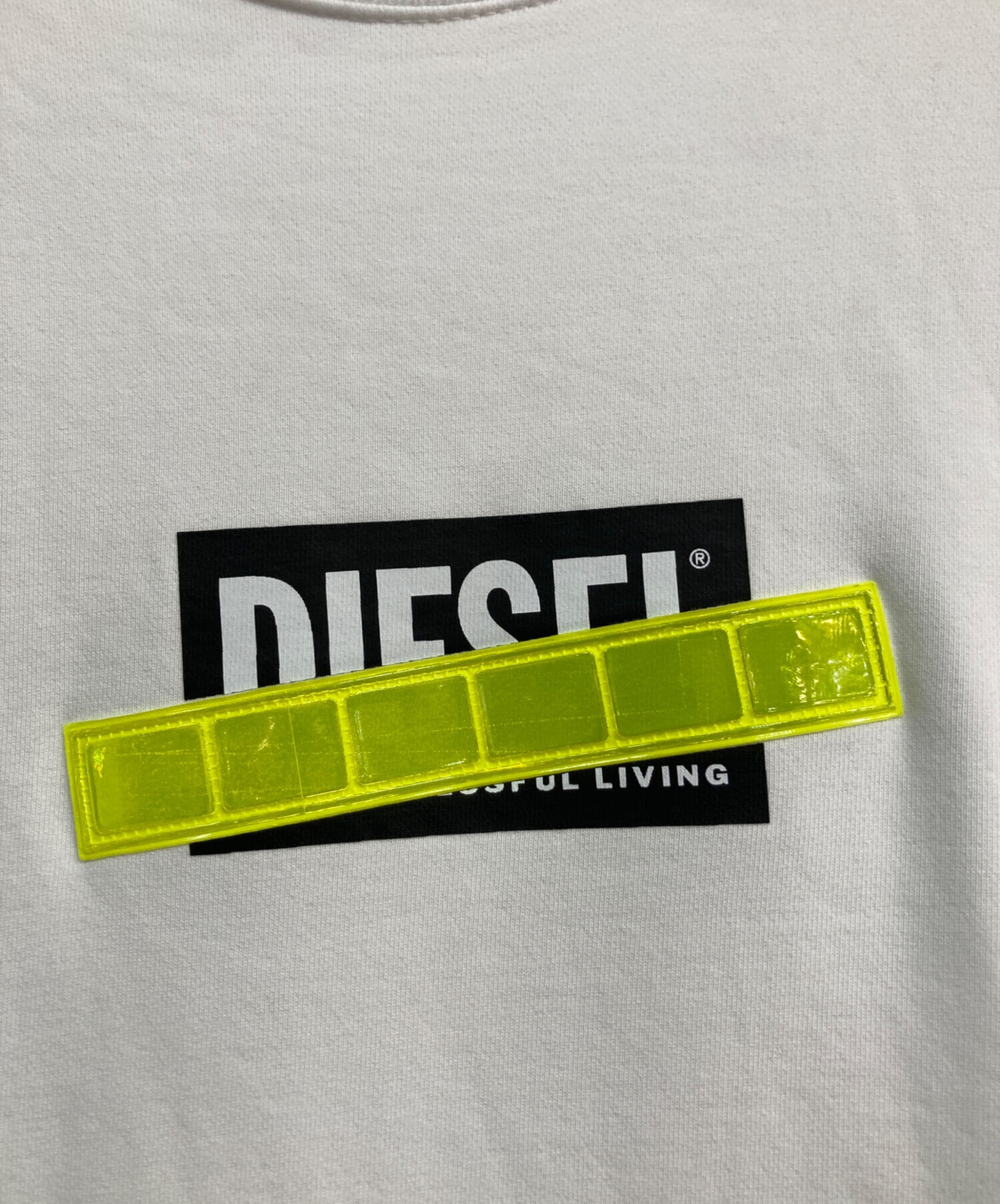 中古・古着通販】DIESEL (ディーゼル) ロゴスウェット ホワイト サイズ 