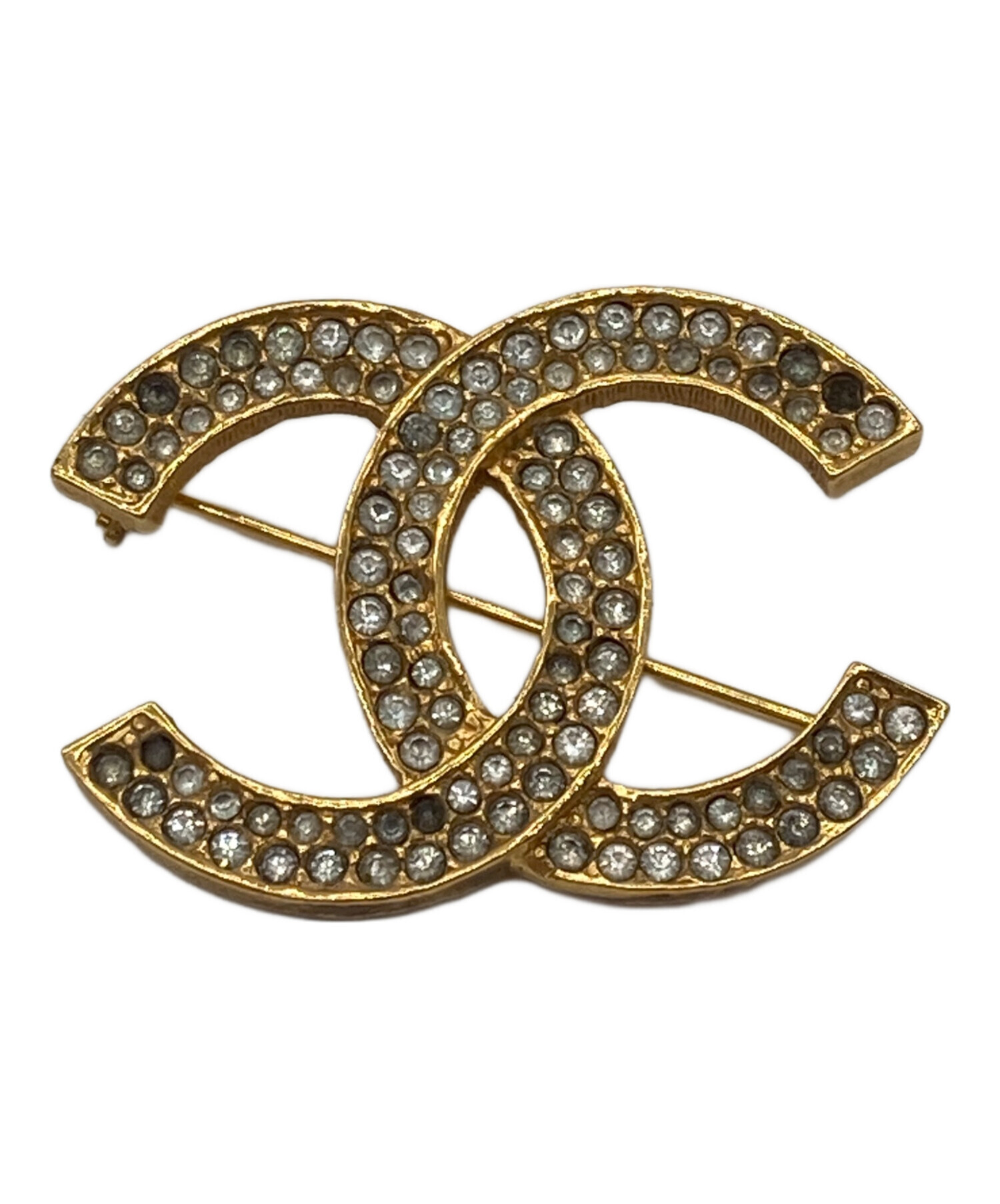 中古・古着通販】CHANEL (シャネル) ココマーク ブローチ ゴールド 