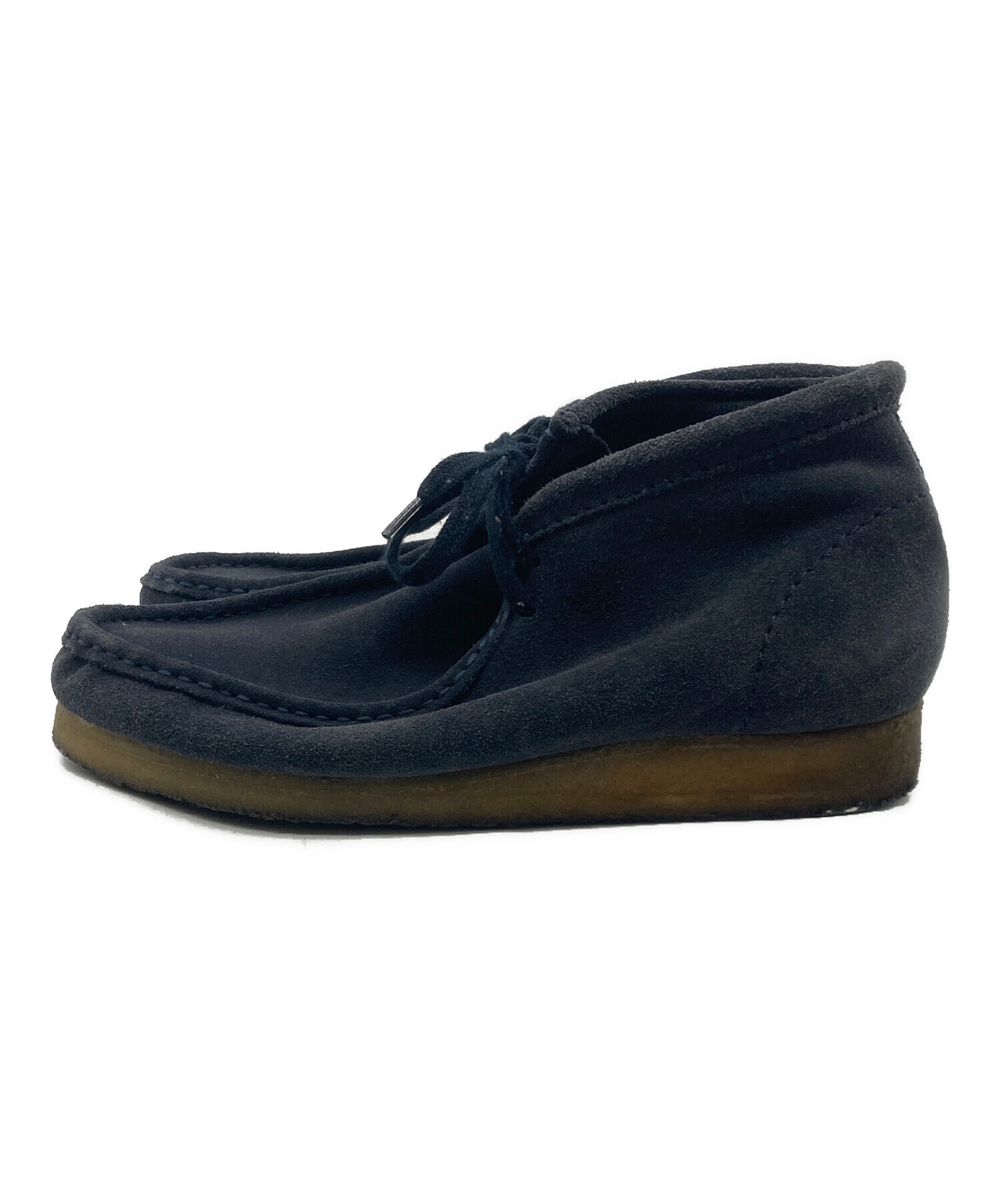 中古・古着通販】CLARKS (クラークス) スウェードワラビー ネイビー 
