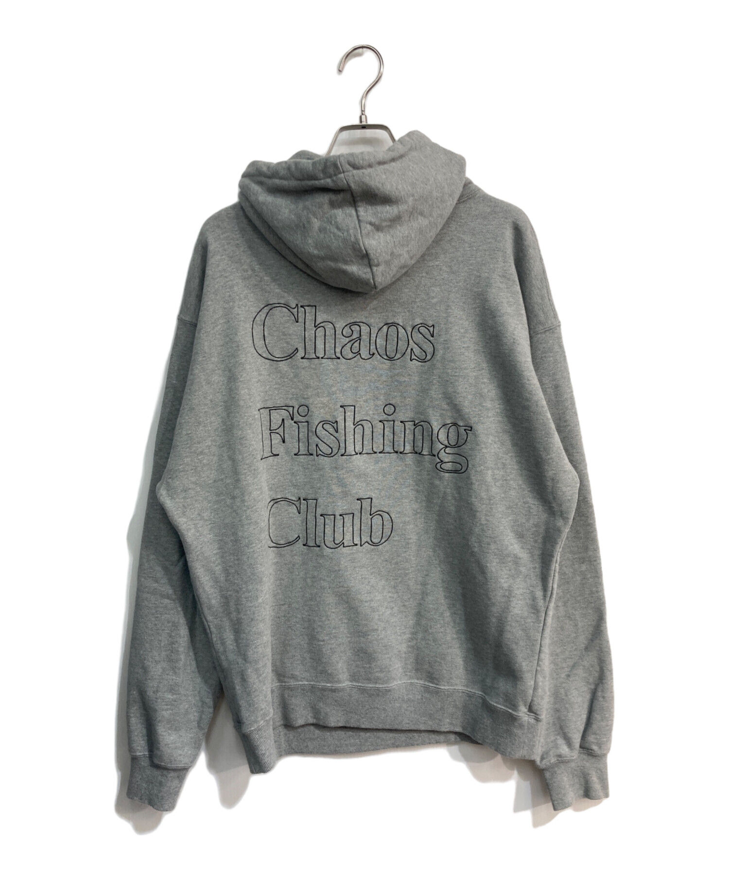 Chaos Fishing Club フード付きパーカー グレー Chaos Fishing Club】PRINCESS M HOODIE charcoal gray カオス