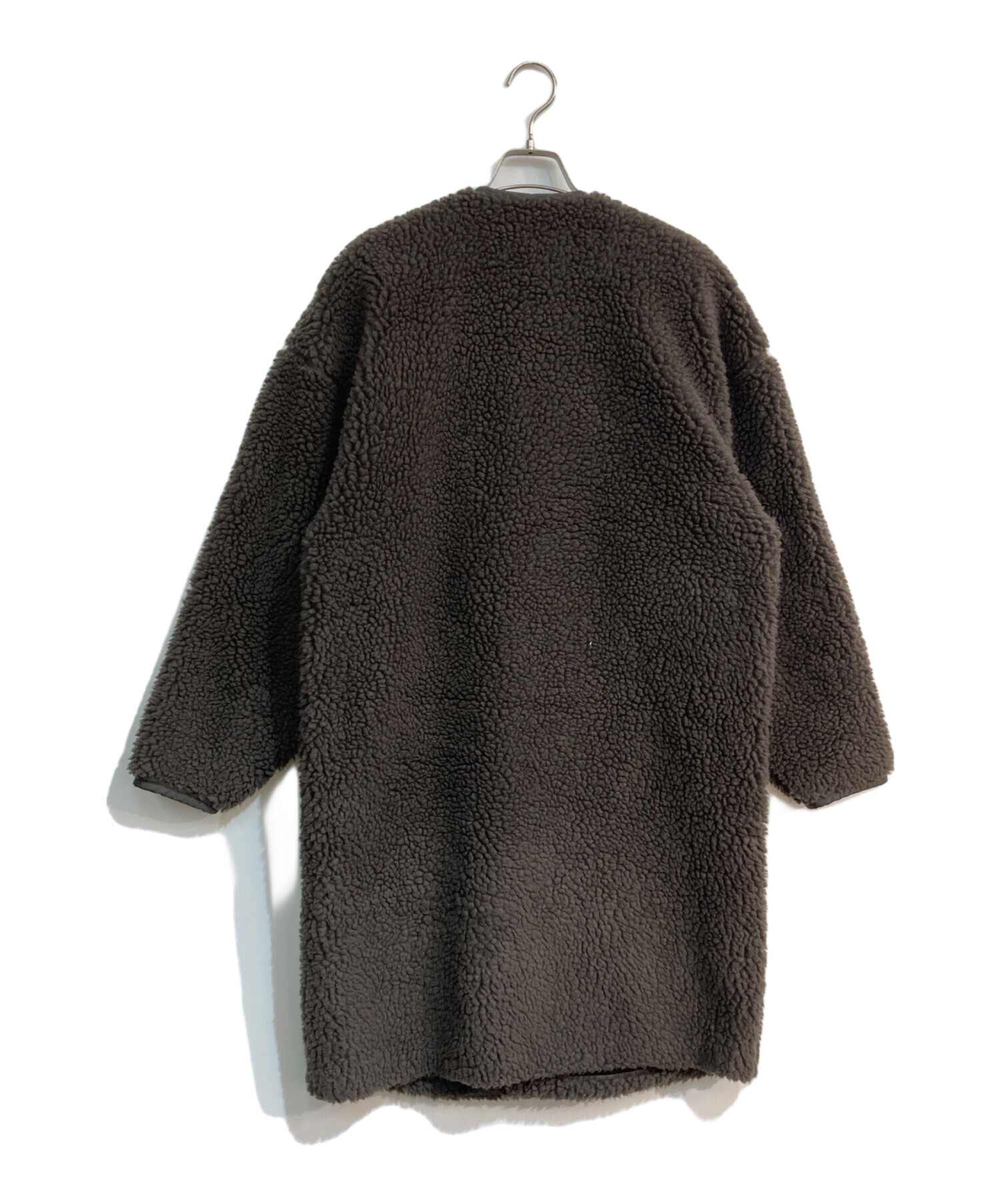 中古・古着通販】HYKE (ハイク) FAUX SHEARLING COAT チャコールグレー 