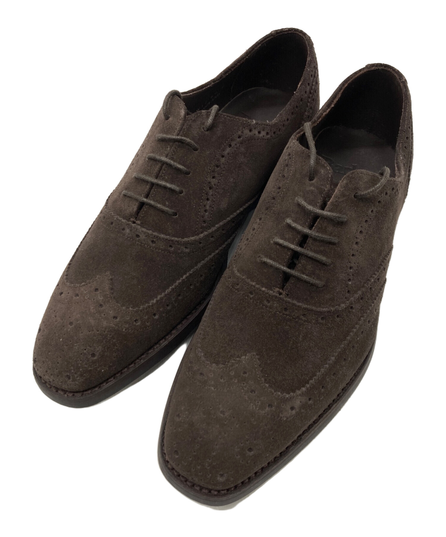 中古・古着通販】BARKER (バーカー) スエードウィングチップシューズ