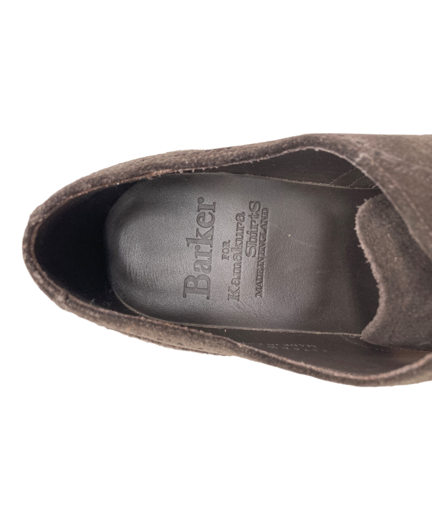 中古・古着通販】BARKER (バーカー) スエードウィングチップシューズ