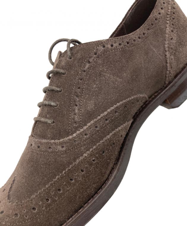 ジュンジュン　未使用　Barker バーカー スウェード　ウィングチップ 中古・古着通販】BARKER (バーカー) スエードウィングチップシューズ