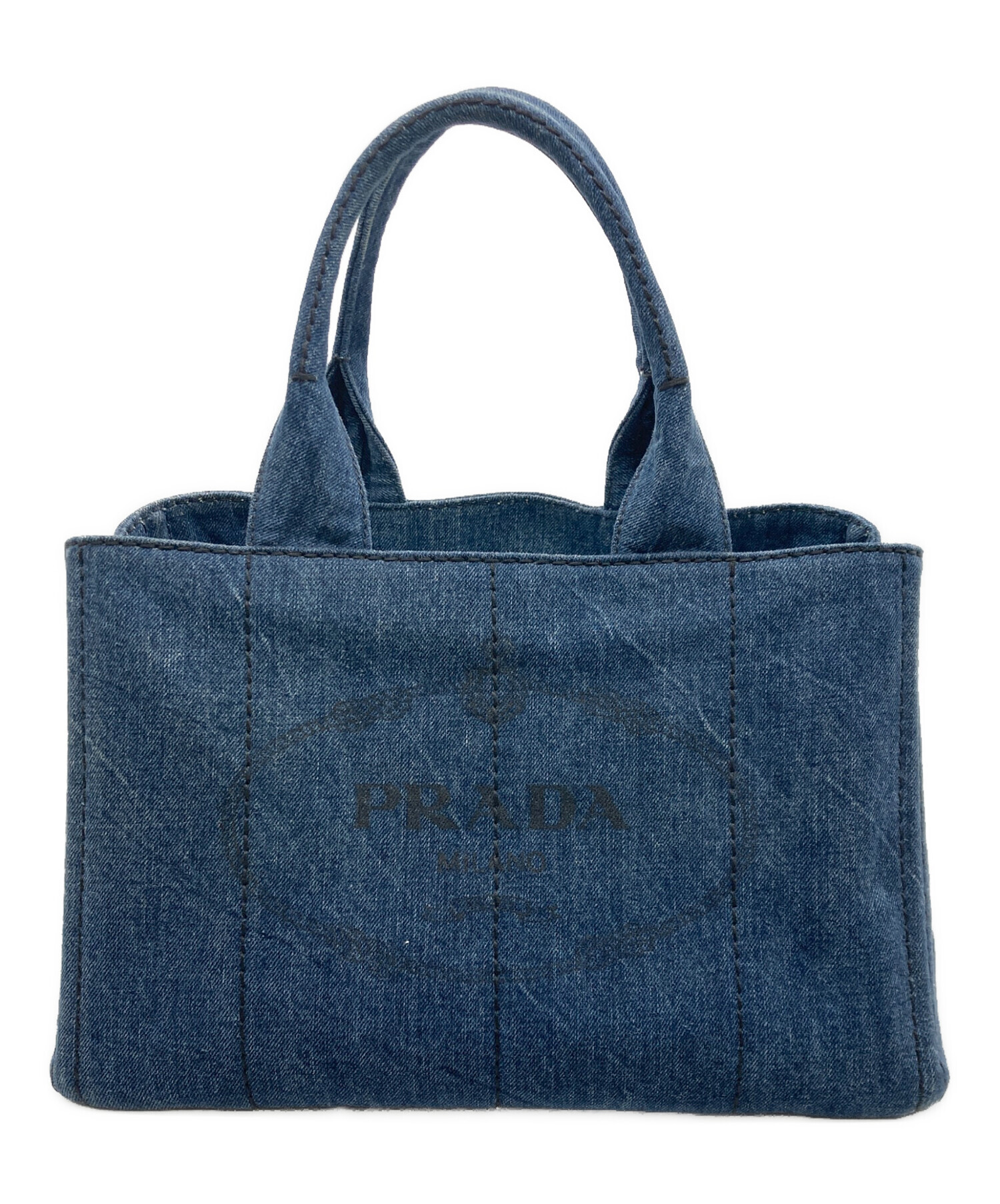 中古・古着通販】PRADA (プラダ) カナパデニムハンドバッグ B1877B 