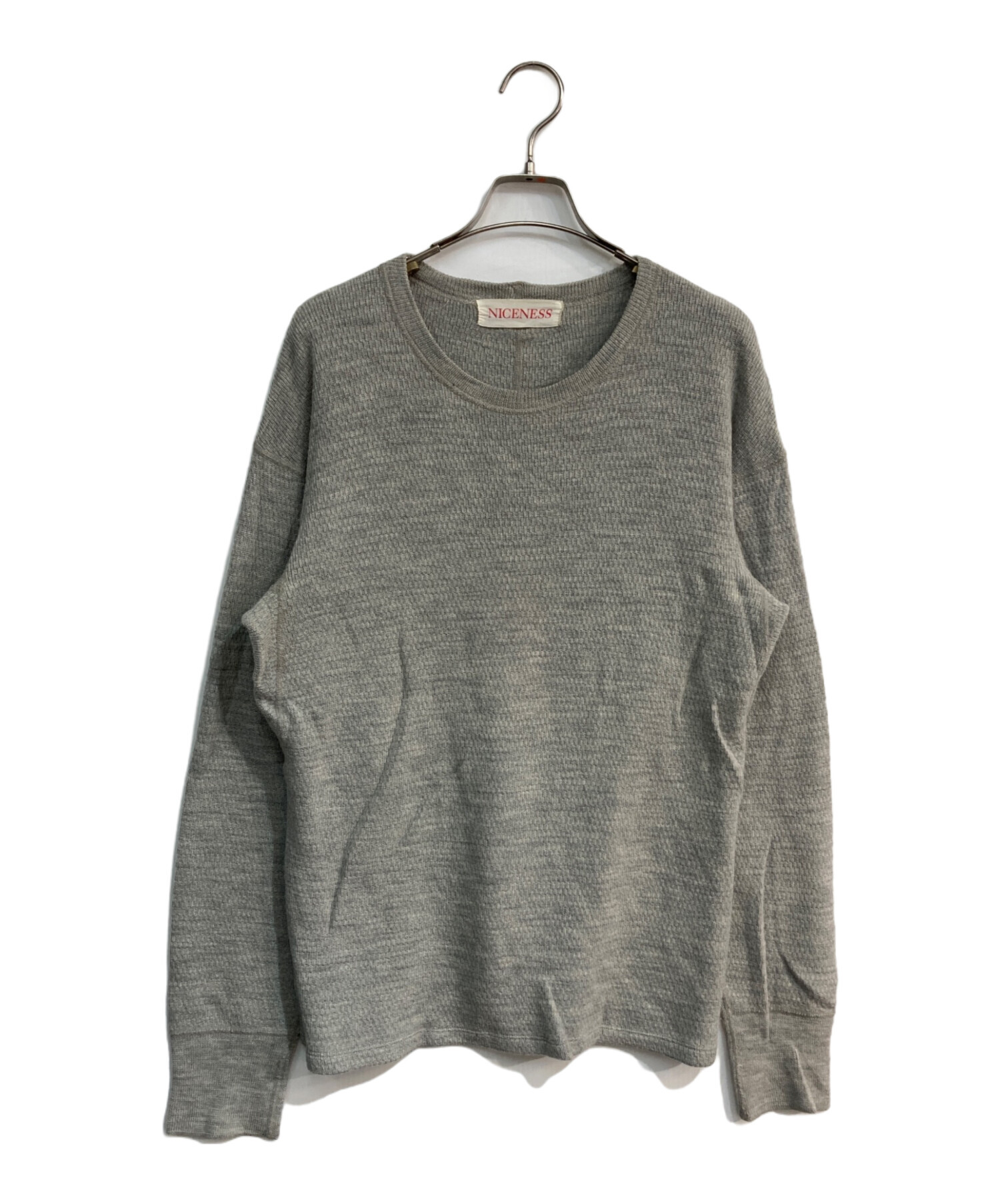 中古・古着通販】NICENESS (ナイスネス) CLIVE クルーネック ウール 