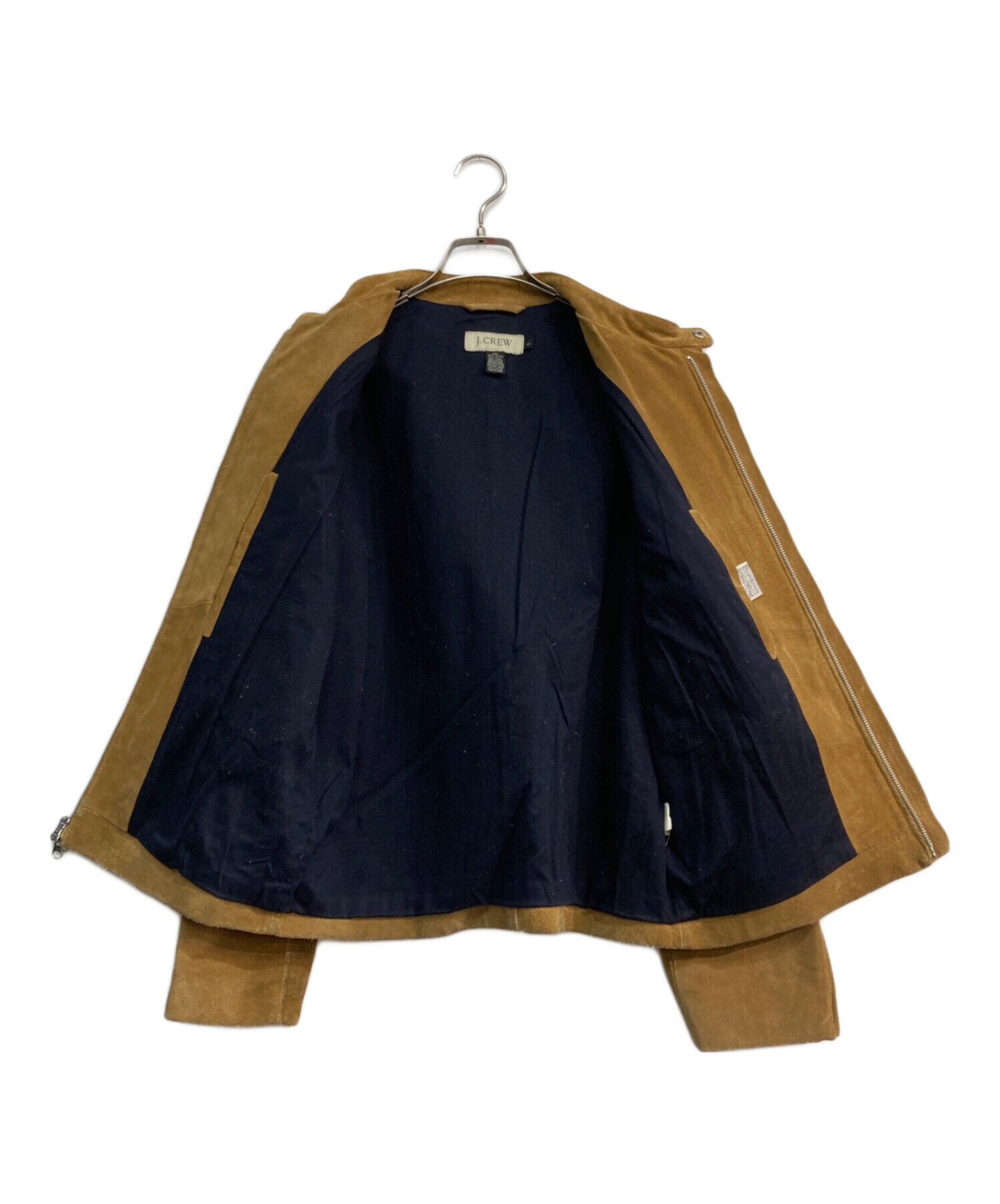 ヴィンテージ J. CREW スエード ジャケット ブラウン 90年代 J.CREW ジェイクルー スエードレザージャケット レザーハーフ