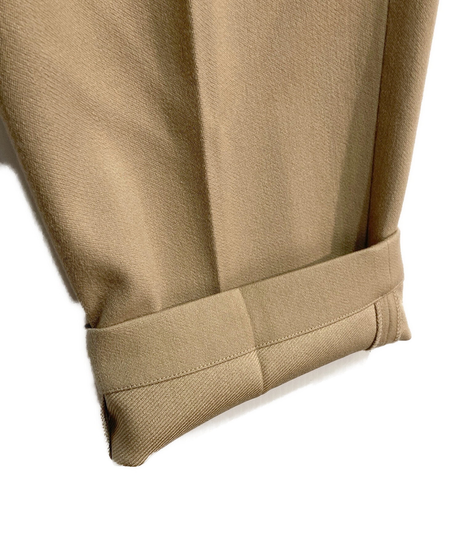 【新品未使用】Drawing Numbers ベージュ ワイドパンツ 中古・古着通販】Drawing Numbers (ドローイングナンバーズ) ダブル