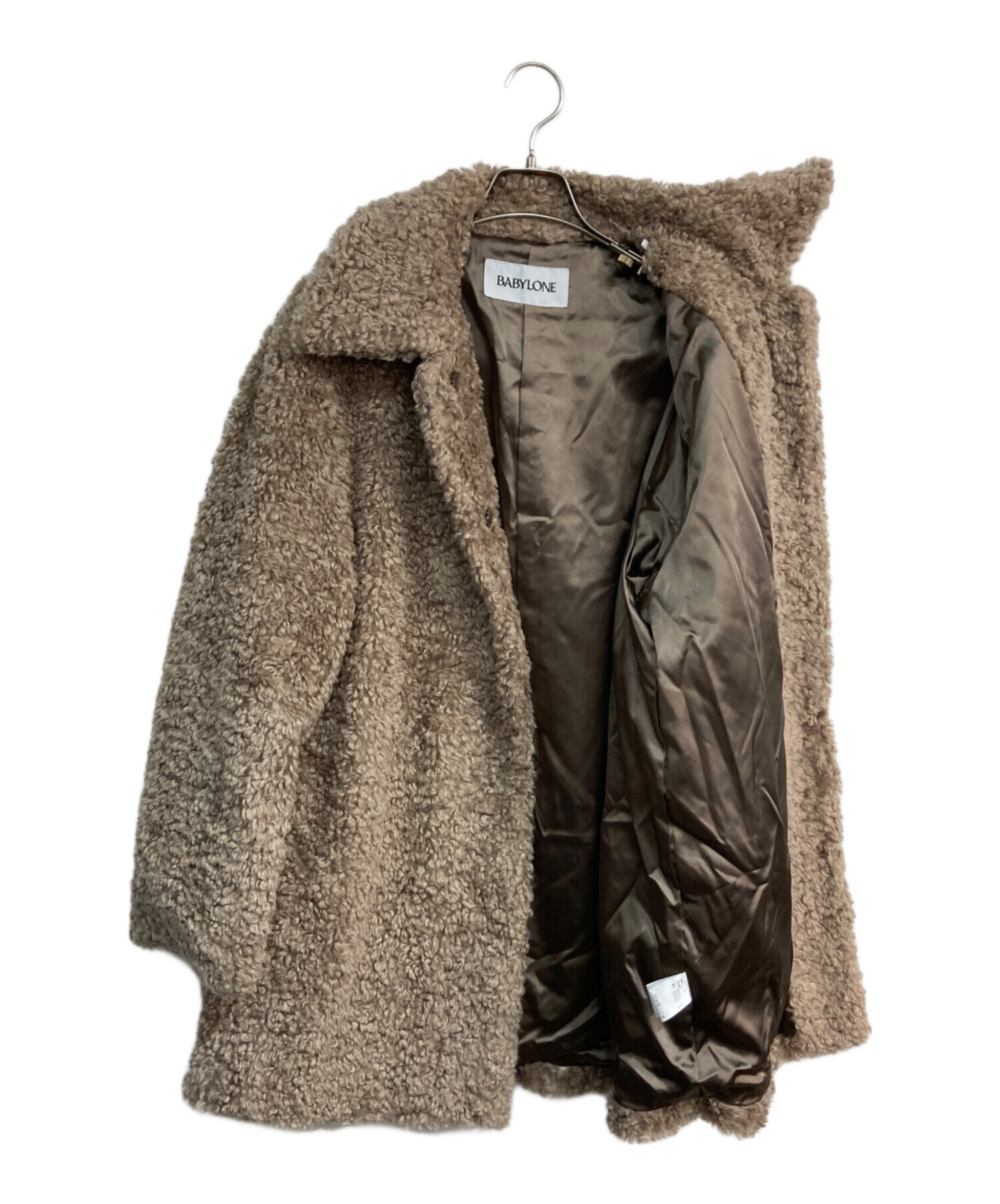 中古・古着通販】BABYLONE (バビロン) プードルミドルコート ベージュ