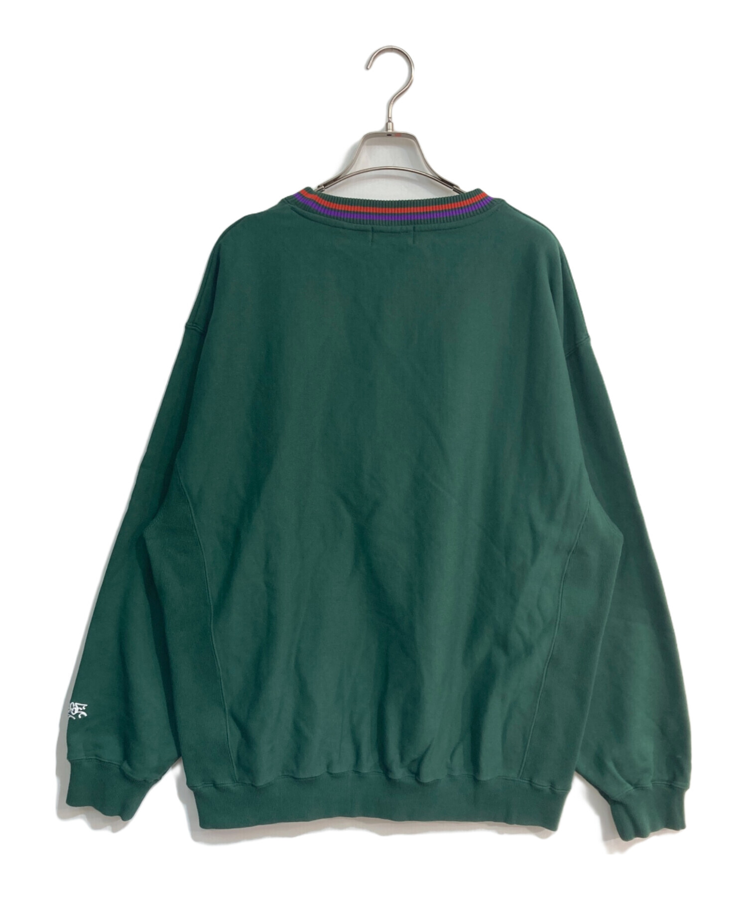 QP x PUTS Pq スウェット グリーン XXL ストリート　グラフィティ 中古・古着通販】X-LARGE (エクストララージ) GRAFFITI CREWNECK SWEAT