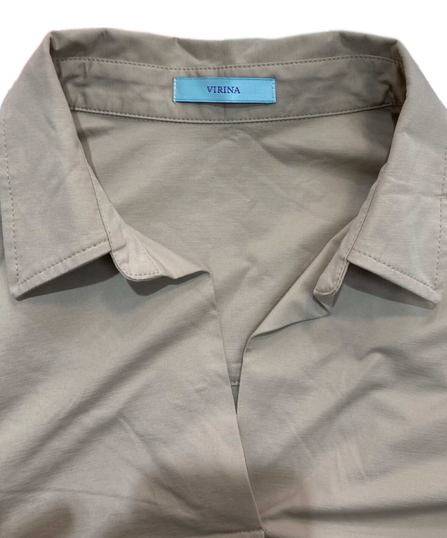 中古・古着通販】VIRINA (ヴィリーナ) ステラシャツ ベージュ サイズ:S 