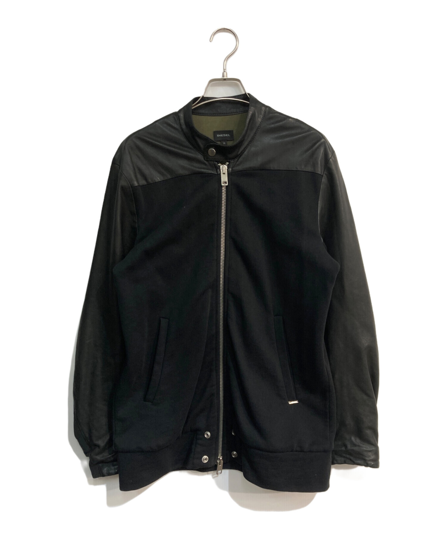 DIESEL ブラックレザージャケット M DIESEL ブラック レザージャケット