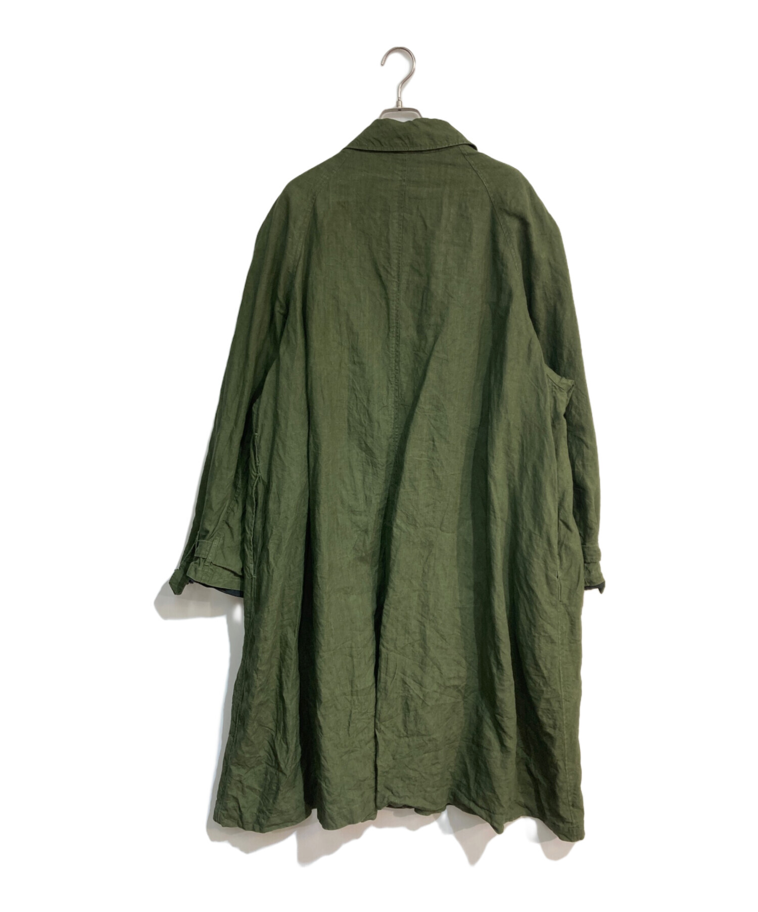 中古・古着通販】OUTIL (ウティ) リネンコート グリーン サイズ:3 