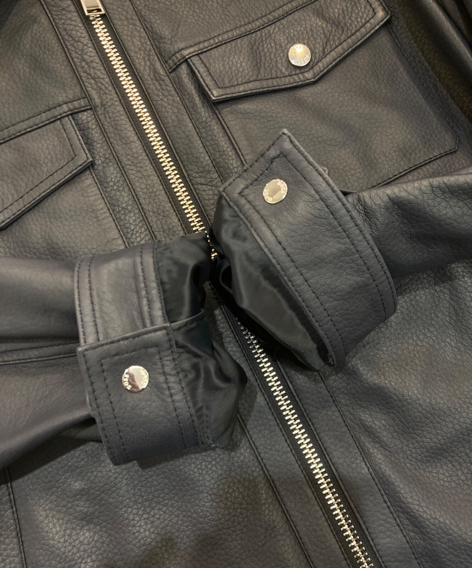 中古・古着通販】BOSS (ボス) Malto ラムレザージャケット 50505359