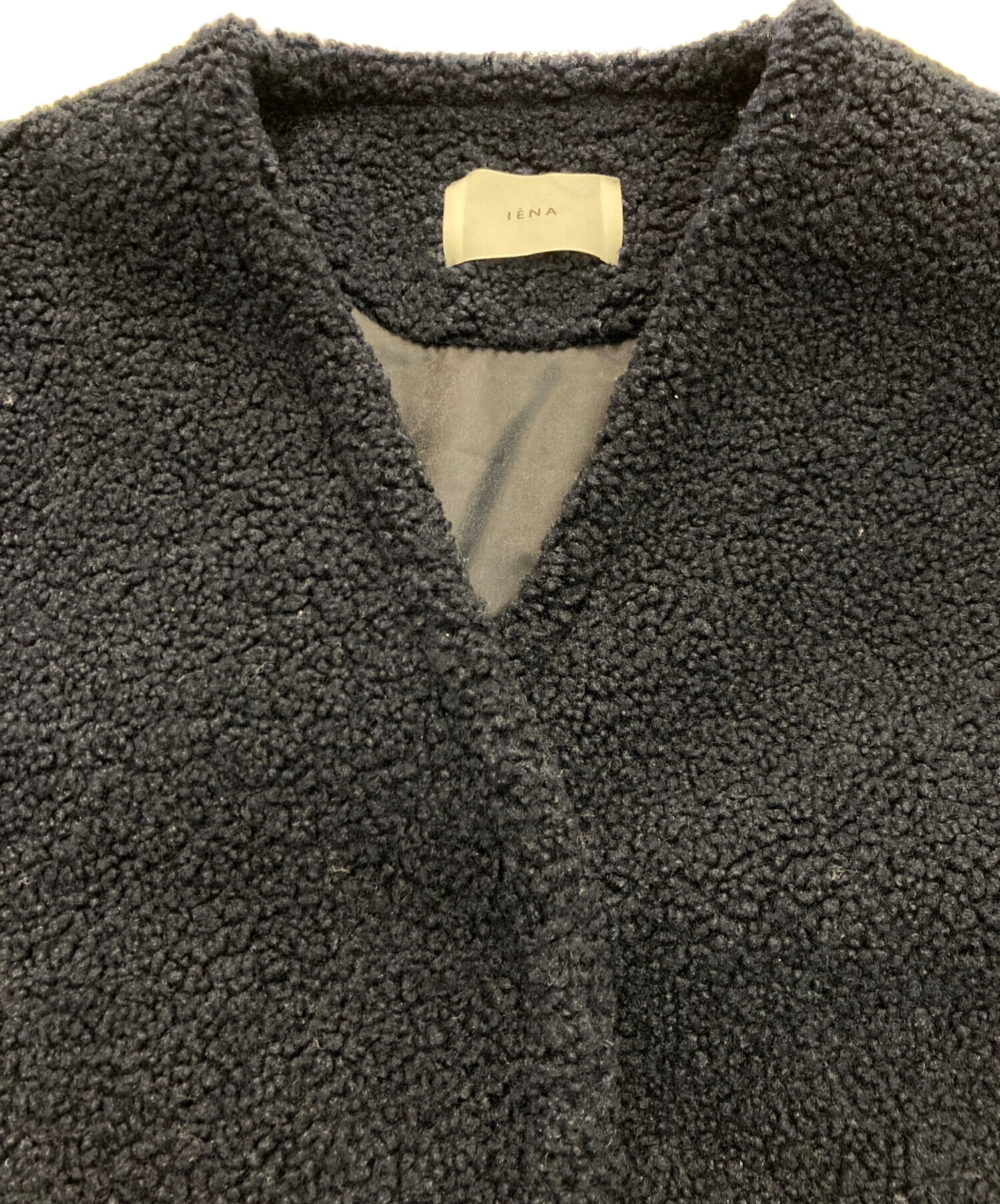 中古・古着通販】IENA (イエナ) ECOPEL ボアハーフコート ネイビー 