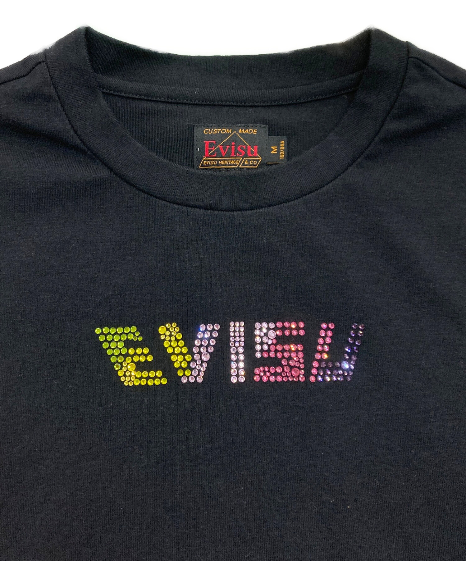 中古・古着通販】EVISU (エビス) カラフルなラインストーンロゴ スリム