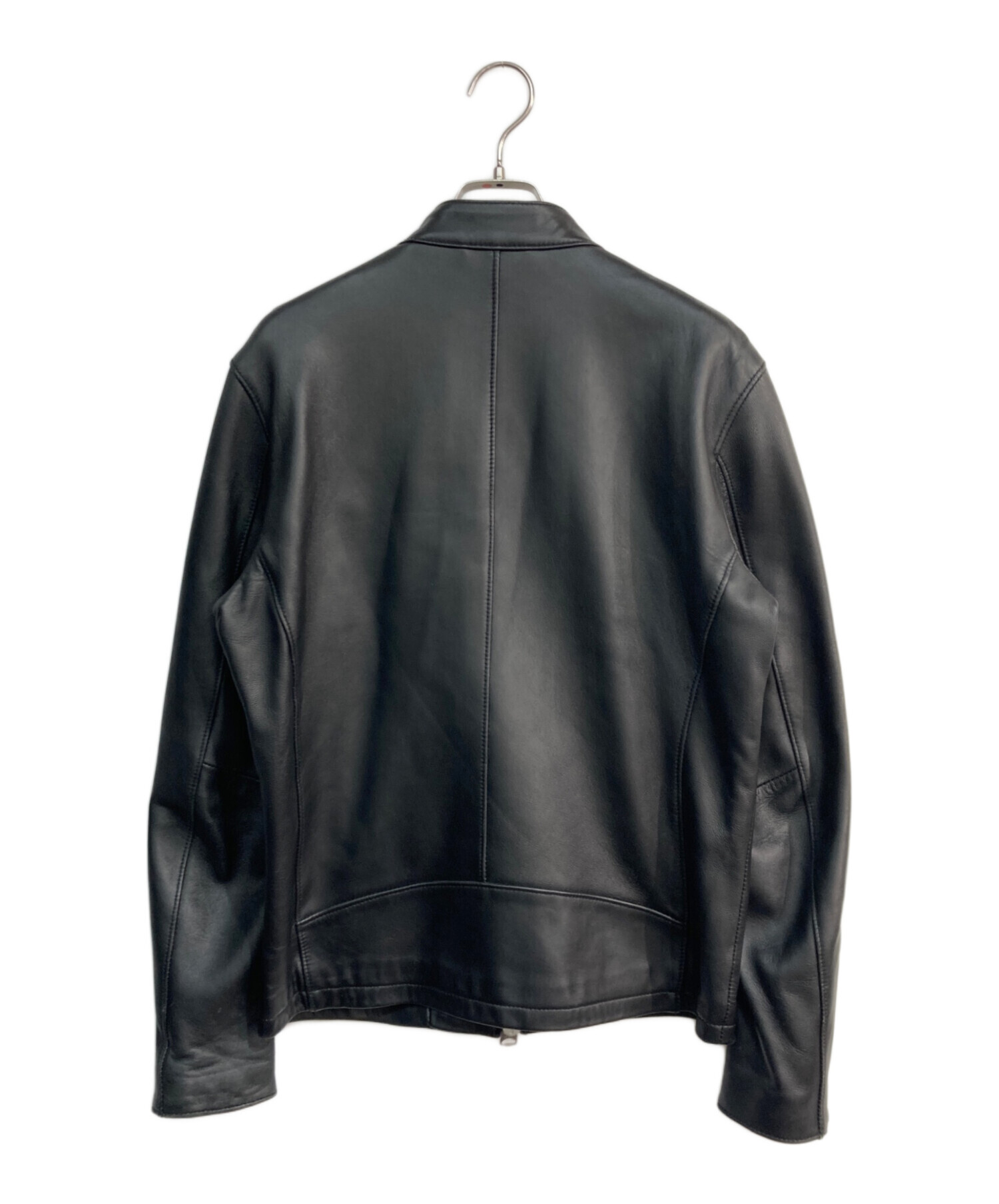 JACKROSE ブラック ライダースジャケット サイズ4 中古・古着通販】JACKROSE (ジャックローズ) ラムレザーシングル