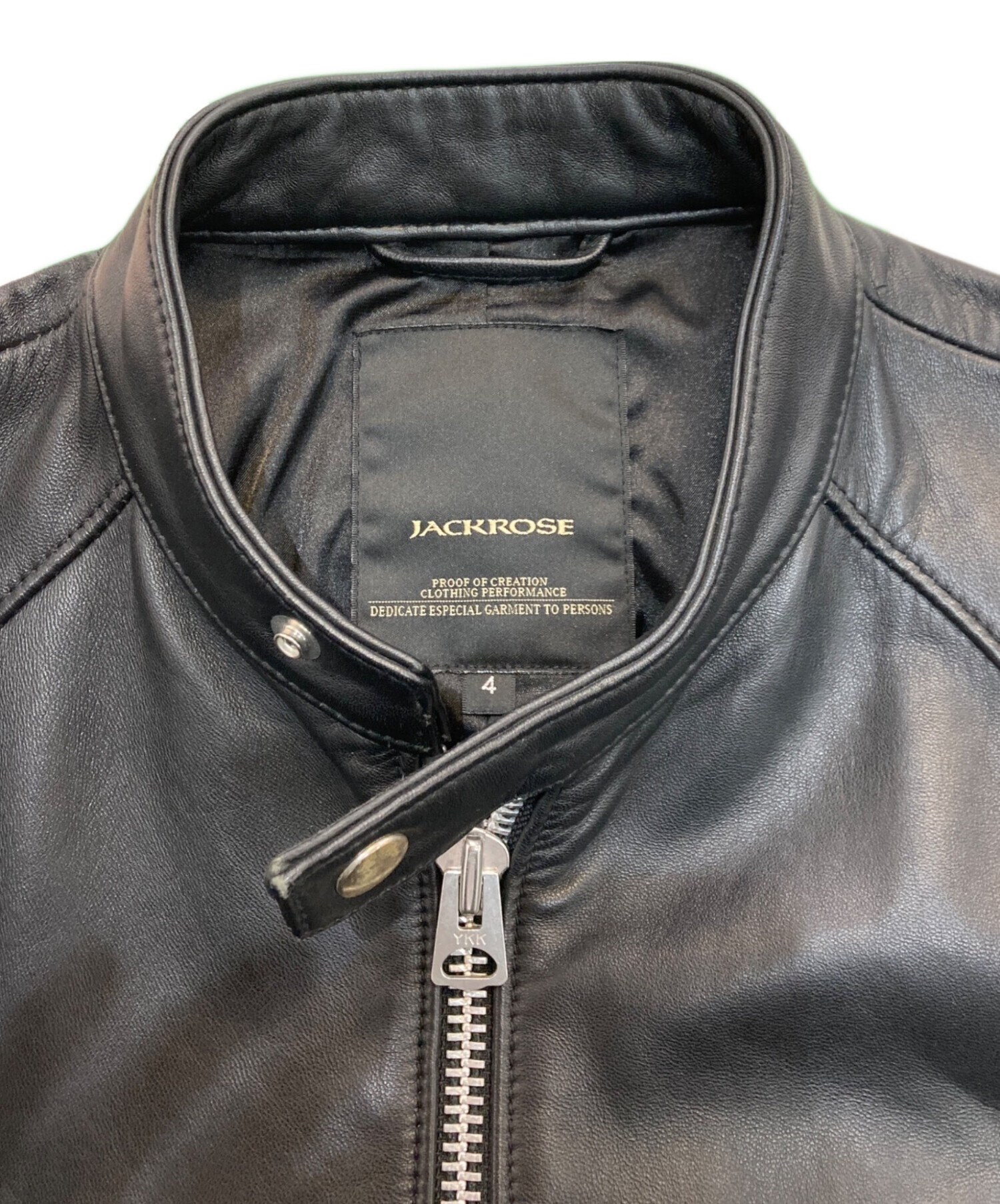 中古・古着通販】JACKROSE (ジャックローズ) ラムレザーシングル
