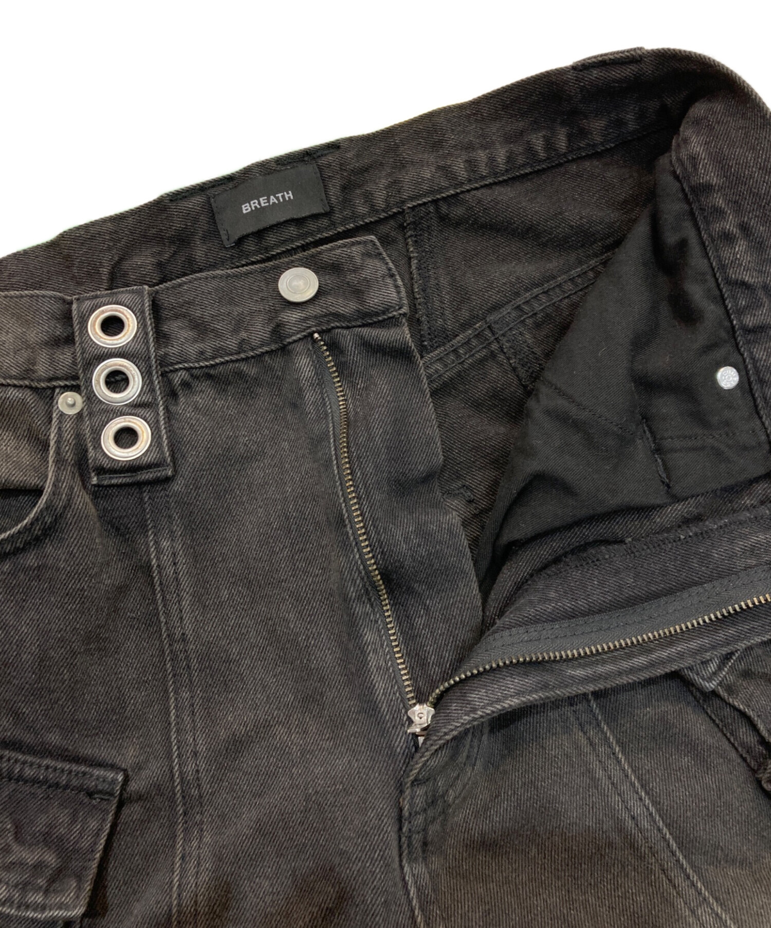 BREATH / ボトム/L/ポリエステル/BEG/br24aw-p1001 中古・古着通販】BREATH (ブレス) SUICIDE DENIM PANTS BR24AW-P1002