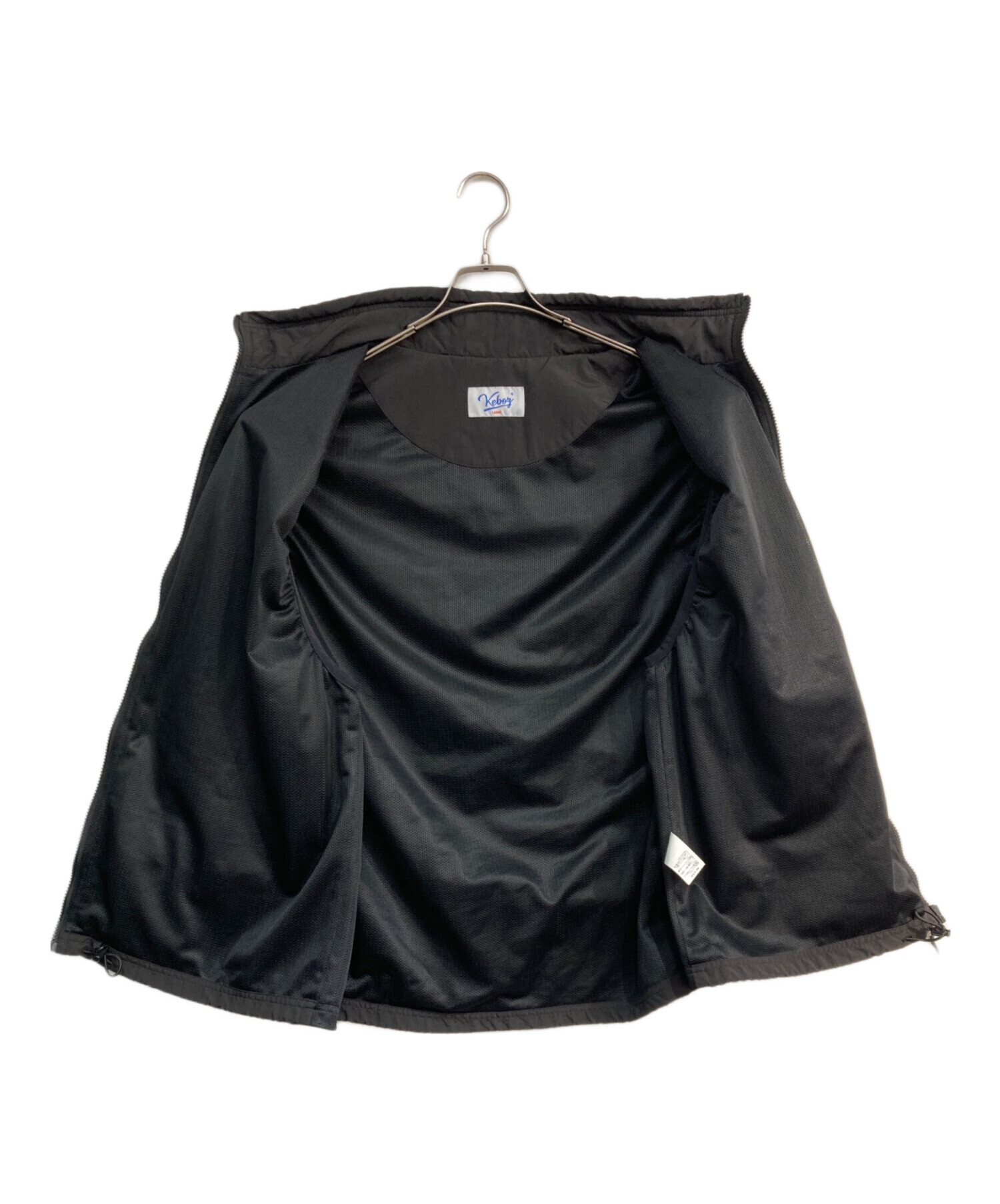 KEBOZ needlesコラボ　ナイロンベスト 中古・古着通販】KEBOZ (ケボズ) ナイロンベスト ブラック サイズ:Free