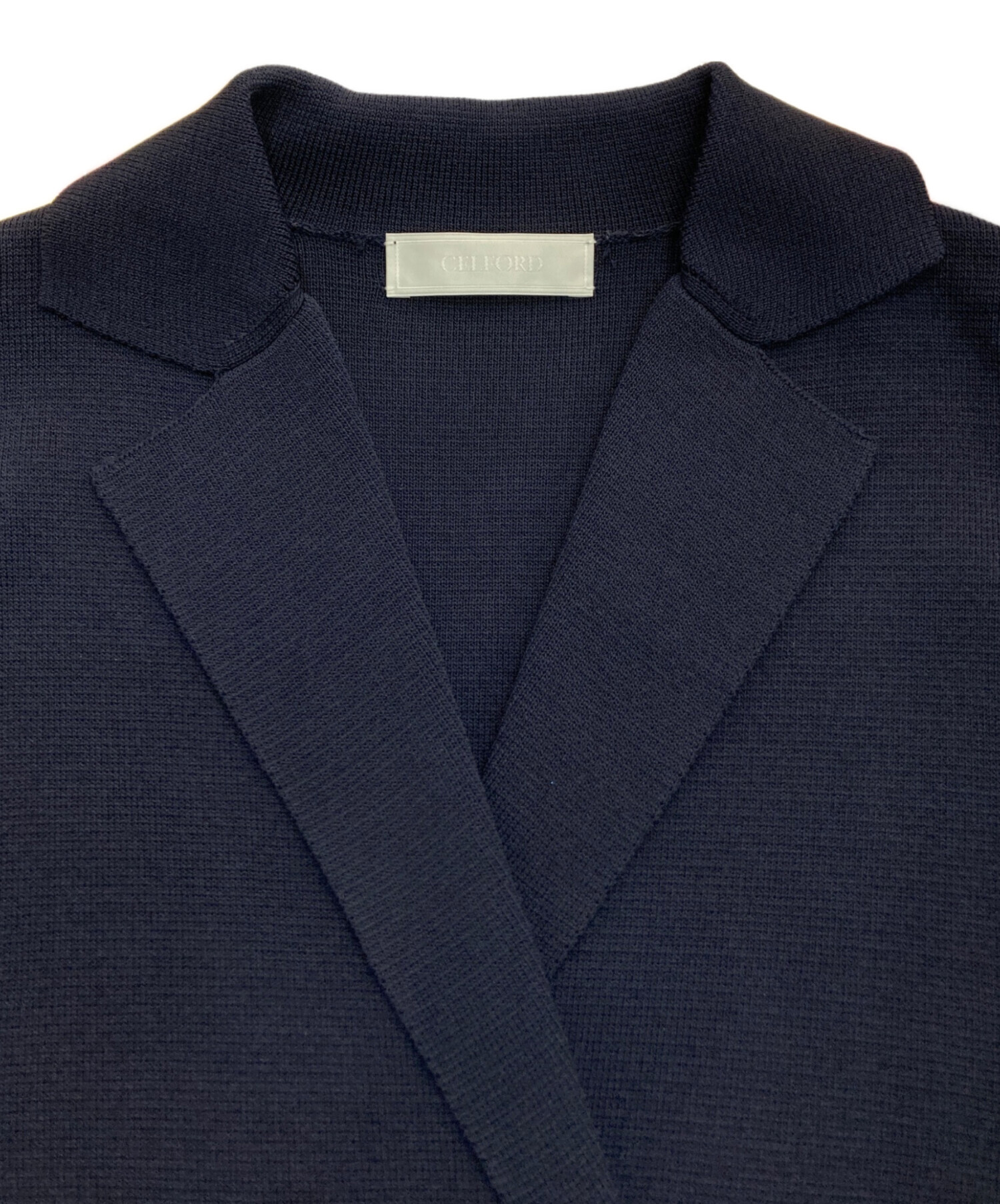 CELFORD ニットジャケット　卒入服　サイズ38 中古・古着通販】CELFORD (セルフォード) テーラードペプラムニット